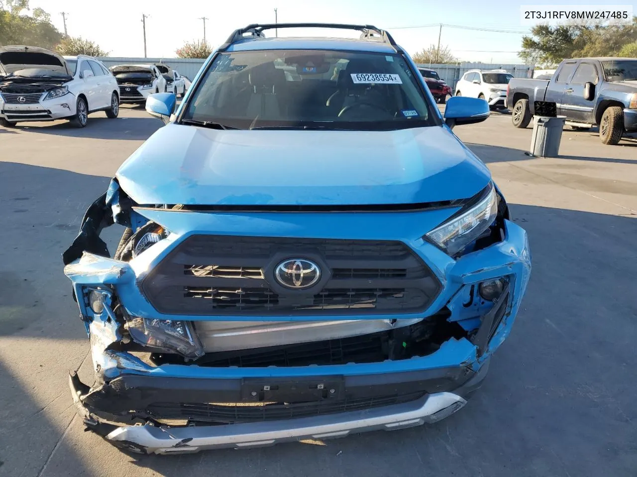 2021 Toyota Rav4 Adventure VIN: 2T3J1RFV8MW247485 Lot: 69238554