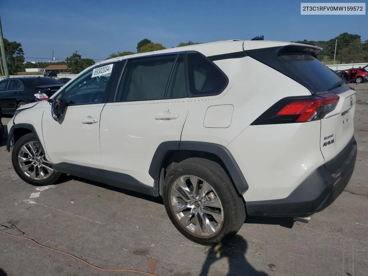 2021 Toyota Rav4 Xle Premium VIN: 2T3C1RFV0MW159572 Lot: 69302034