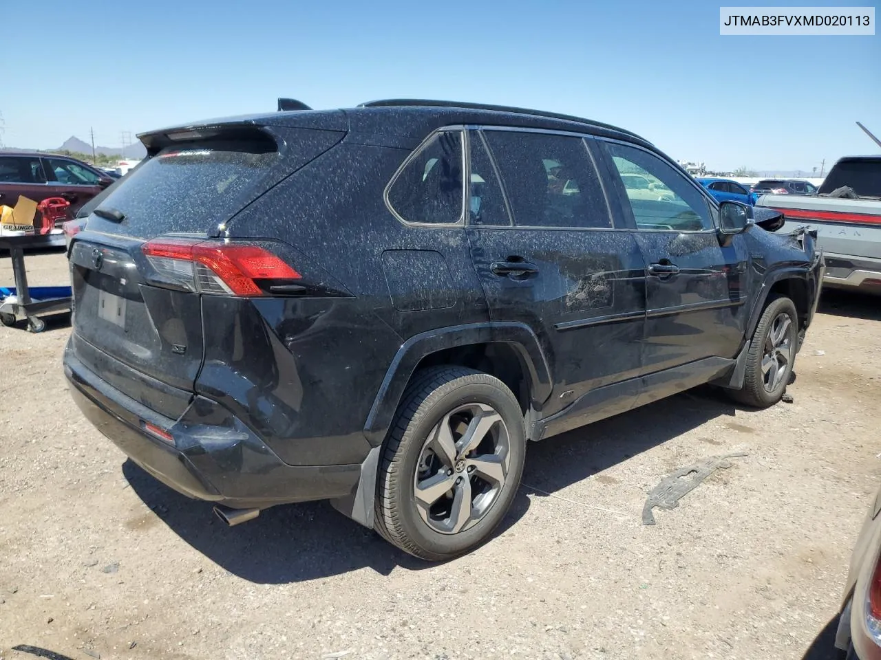 2021 Toyota Rav4 Prime Se VIN: JTMAB3FVXMD020113 Lot: 69539984