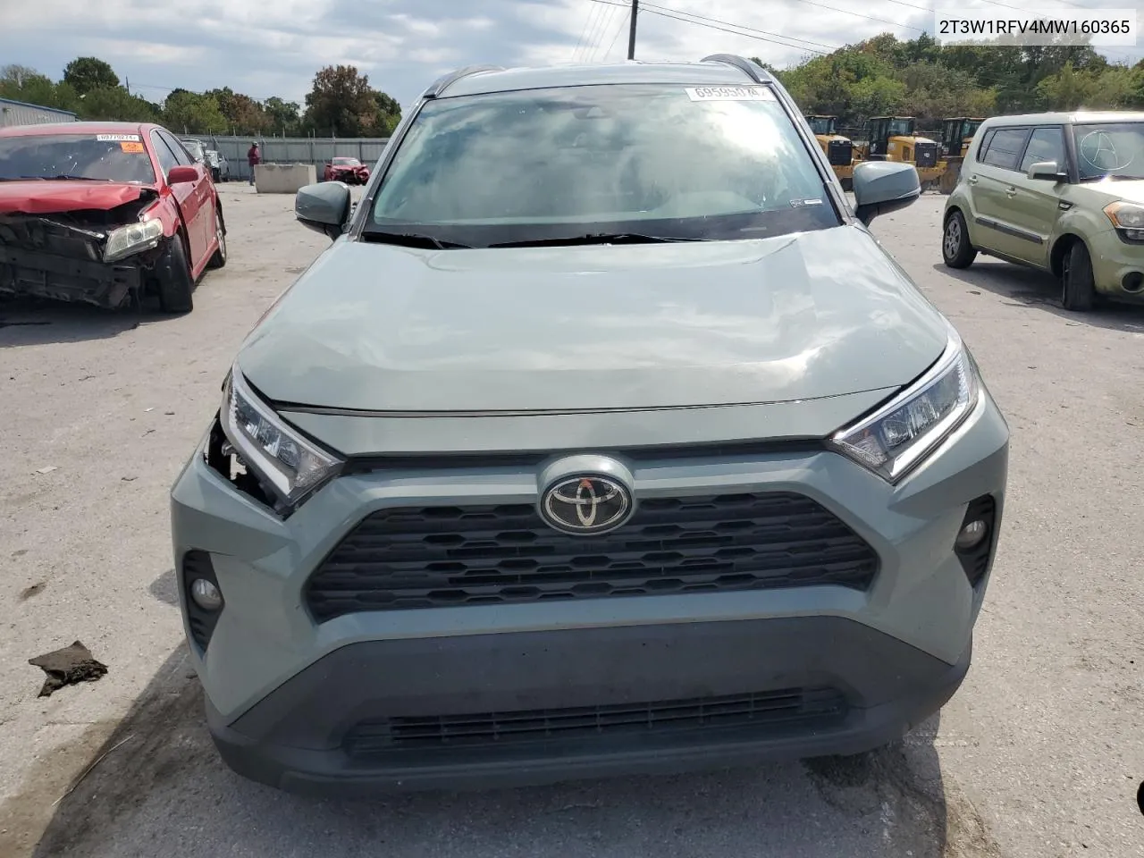 2021 Toyota Rav4 Xle VIN: 2T3W1RFV4MW160365 Lot: 69595074