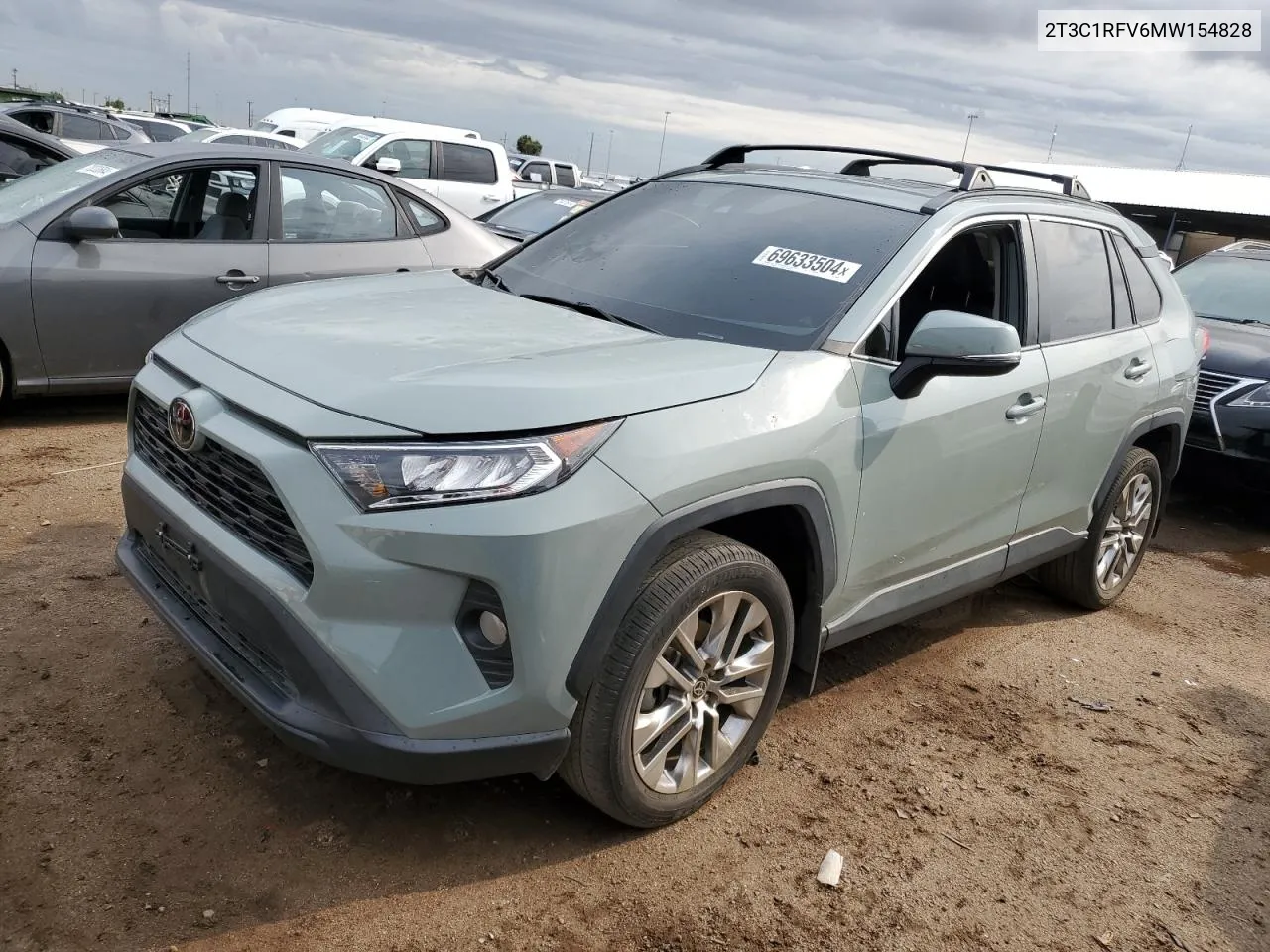 2021 Toyota Rav4 Xle Premium VIN: 2T3C1RFV6MW154828 Lot: 69633504