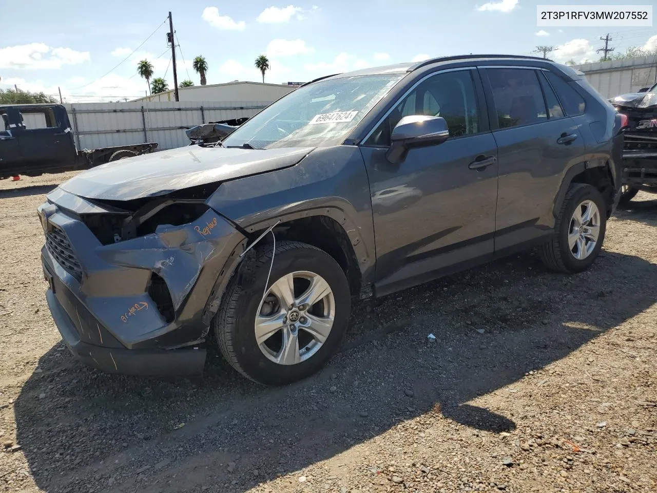 2021 Toyota Rav4 Xle VIN: 2T3P1RFV3MW207552 Lot: 69647624