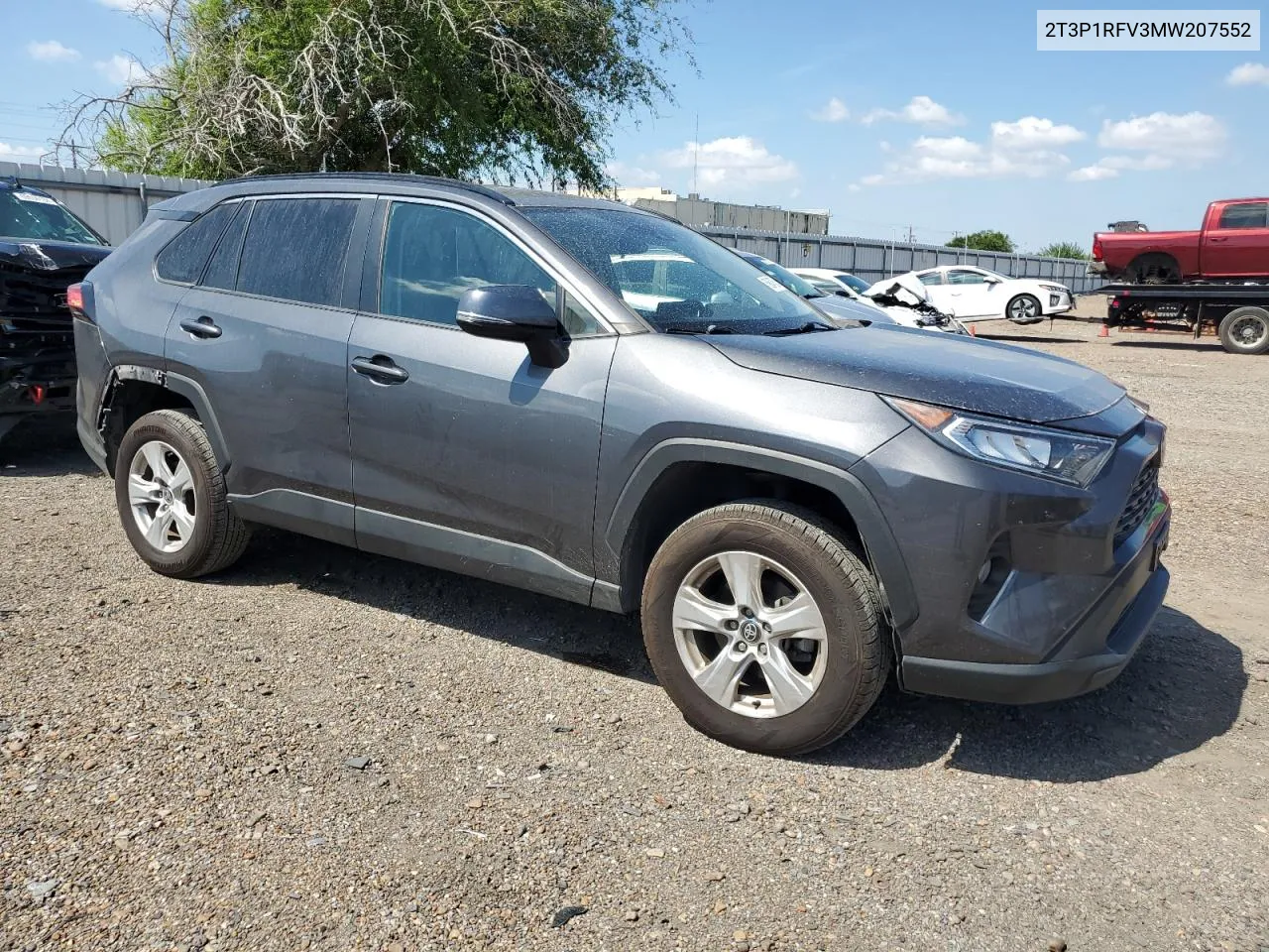 2T3P1RFV3MW207552 2021 Toyota Rav4 Xle