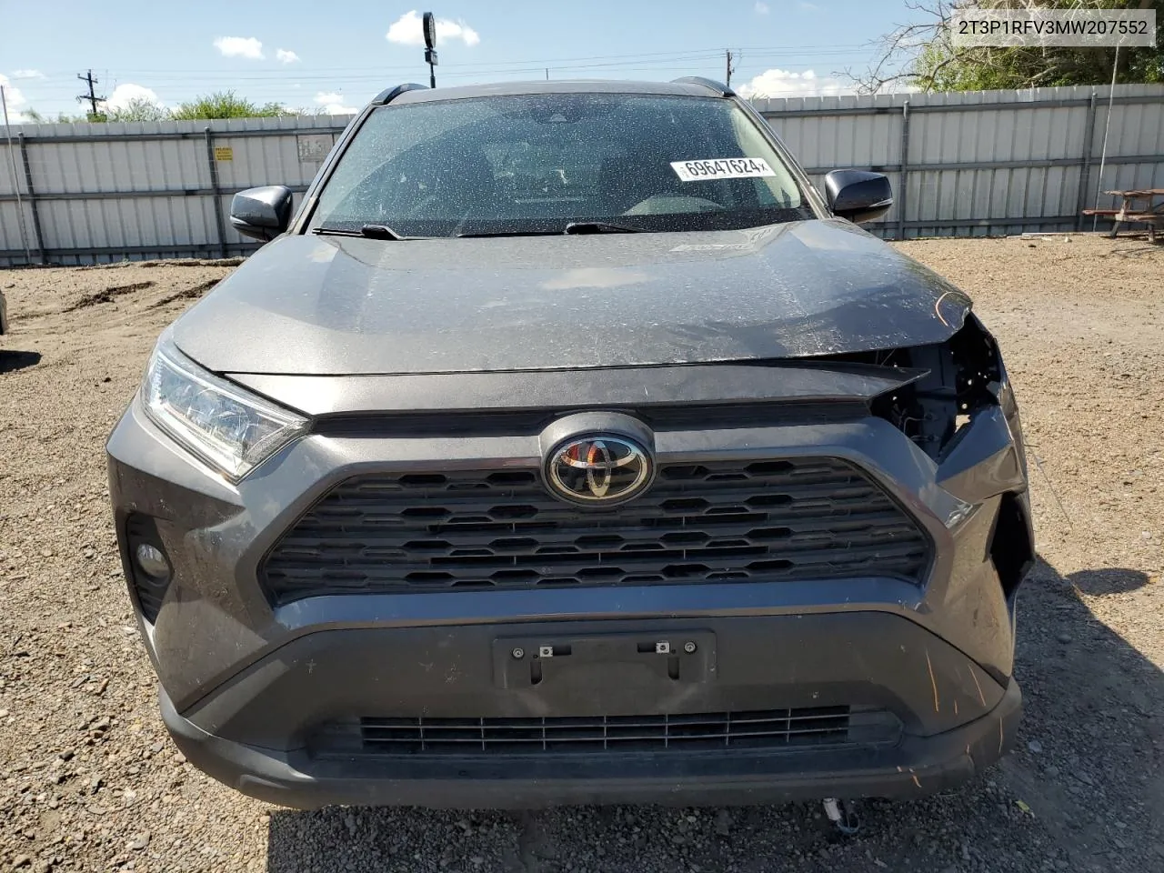 2021 Toyota Rav4 Xle VIN: 2T3P1RFV3MW207552 Lot: 69647624