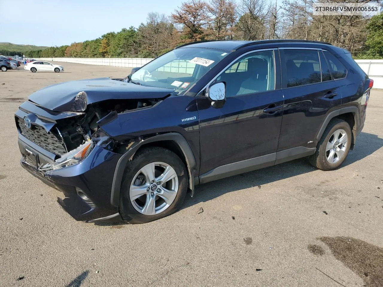 2021 Toyota Rav4 Xle VIN: 2T3R6RFV5MW006553 Lot: 70011154