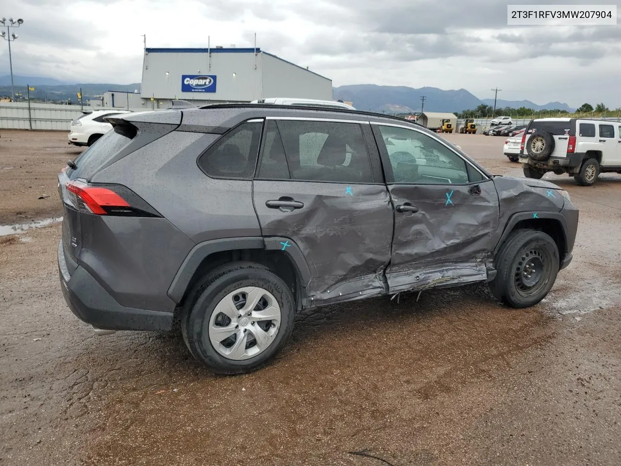 2021 Toyota Rav4 Le VIN: 2T3F1RFV3MW207904 Lot: 70321754