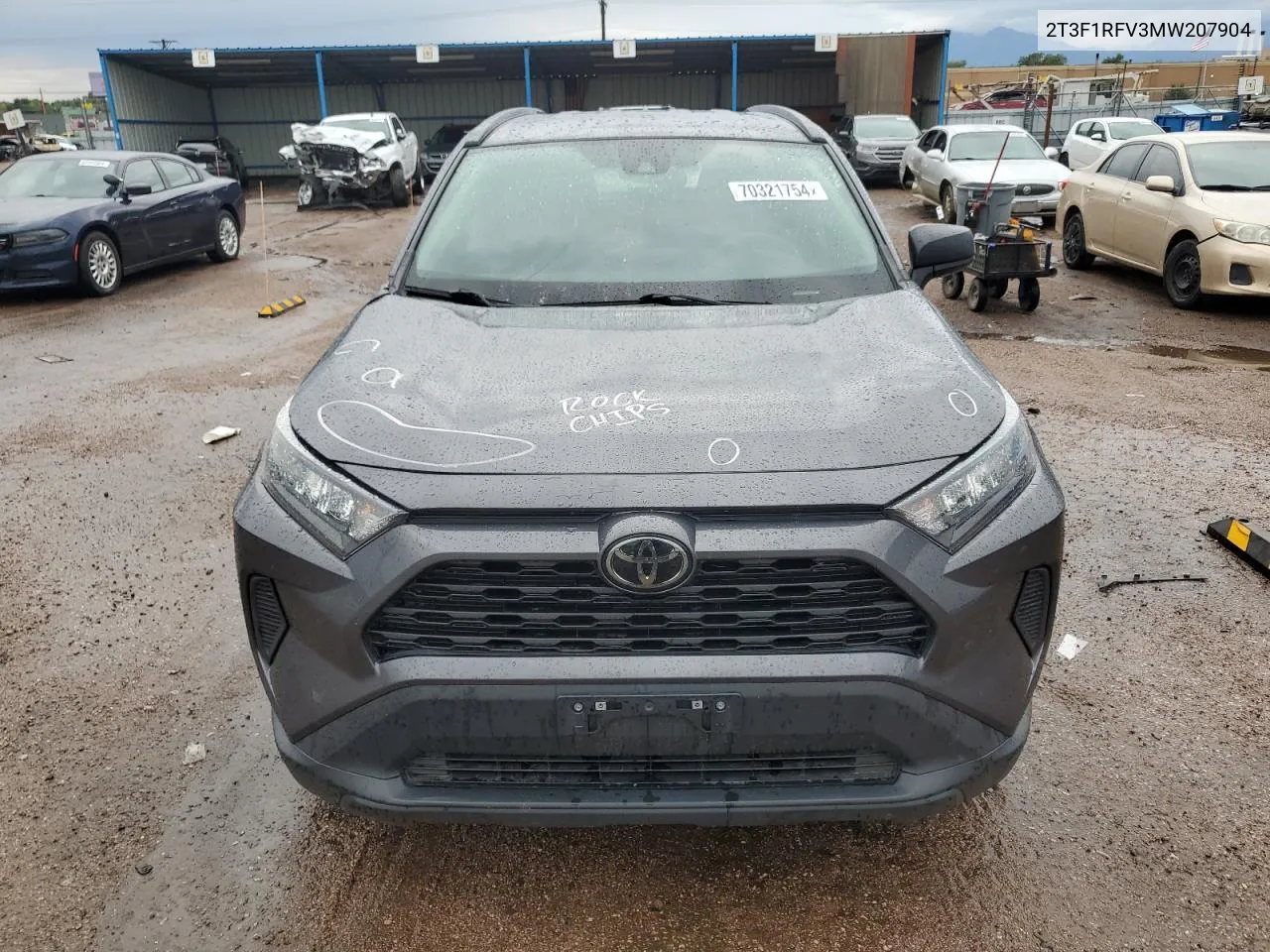 2021 Toyota Rav4 Le VIN: 2T3F1RFV3MW207904 Lot: 70321754