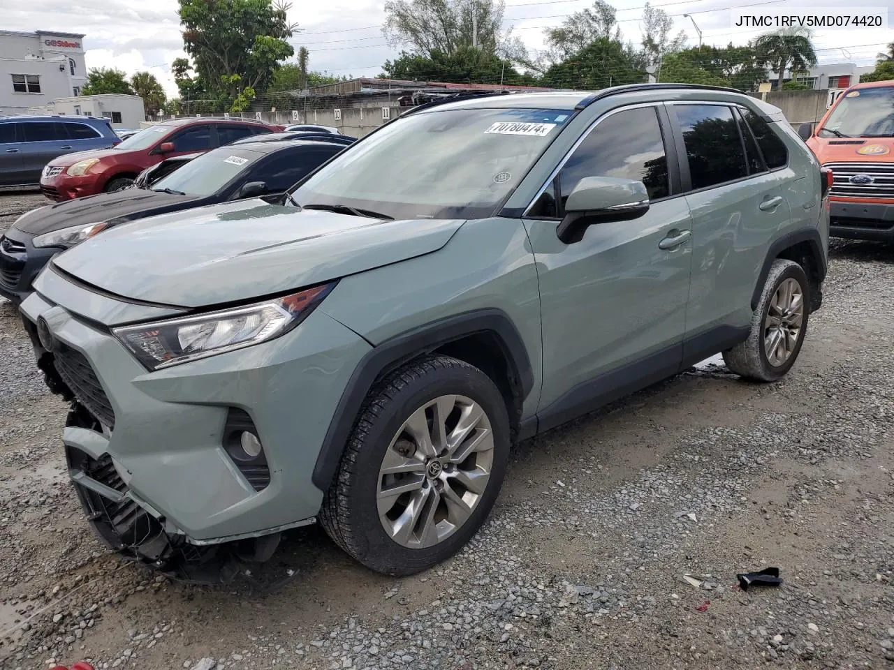 2021 Toyota Rav4 Xle Premium VIN: JTMC1RFV5MD074420 Lot: 70780474