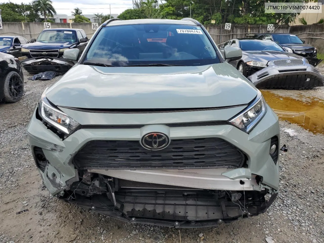 2021 Toyota Rav4 Xle Premium VIN: JTMC1RFV5MD074420 Lot: 70780474