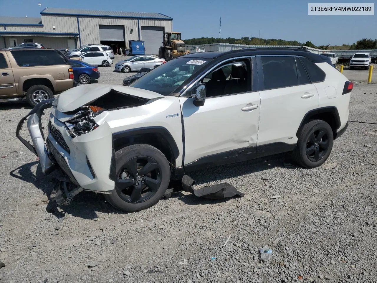 2021 Toyota Rav4 Xse VIN: 2T3E6RFV4MW022189 Lot: 70988384