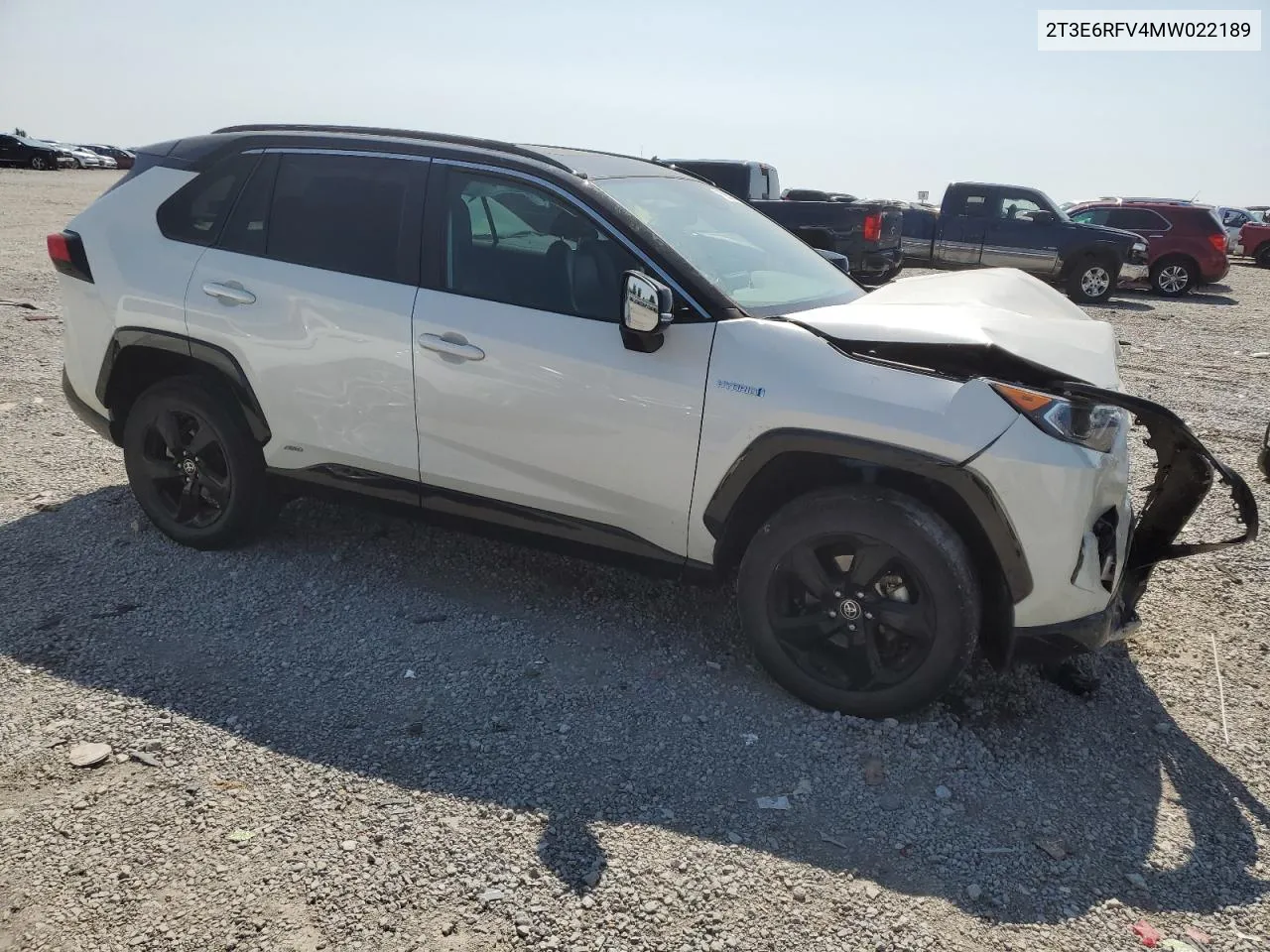 2021 Toyota Rav4 Xse VIN: 2T3E6RFV4MW022189 Lot: 70988384