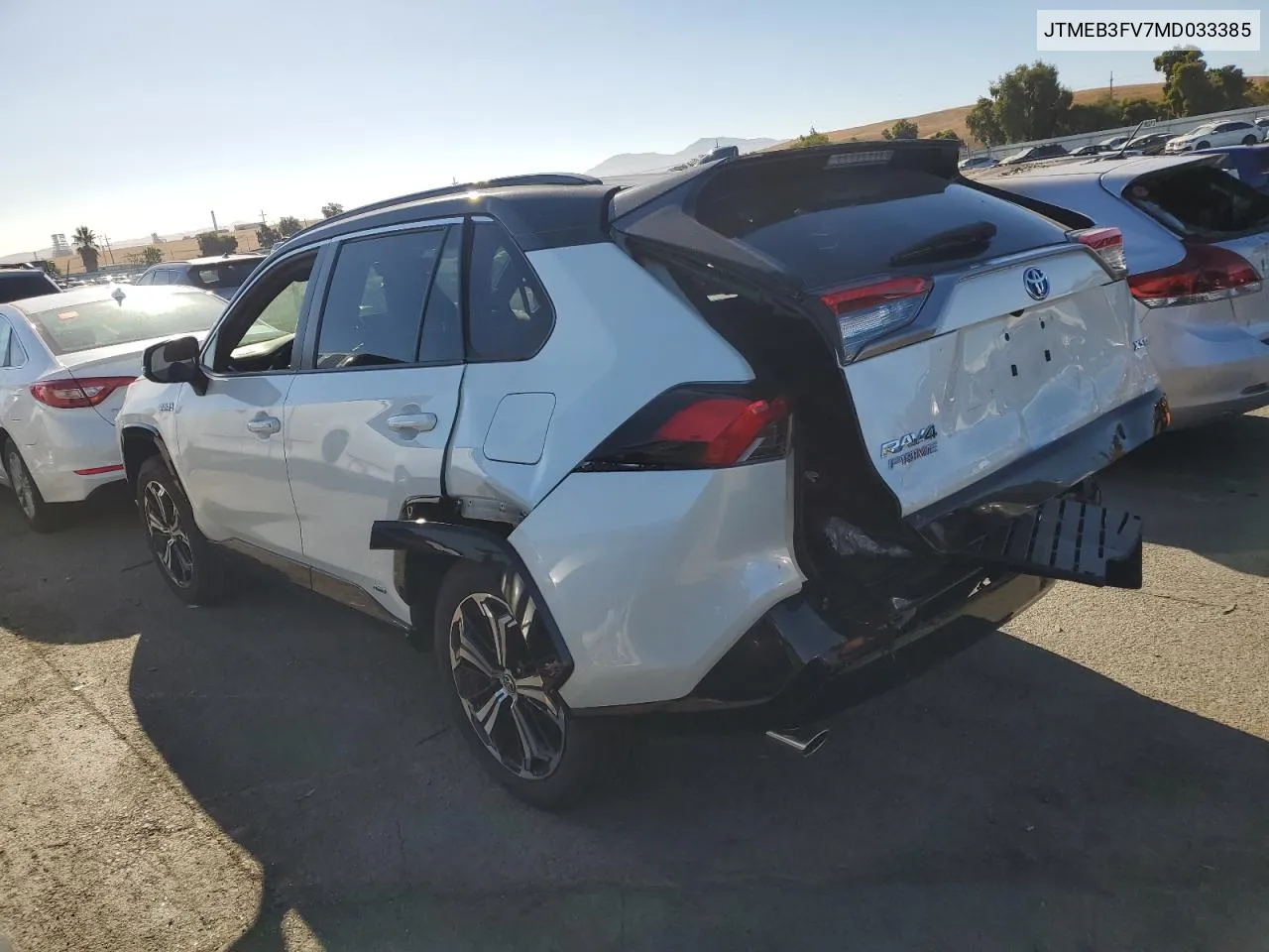 2021 Toyota Rav4 Prime Xse VIN: JTMEB3FV7MD033385 Lot: 71021564