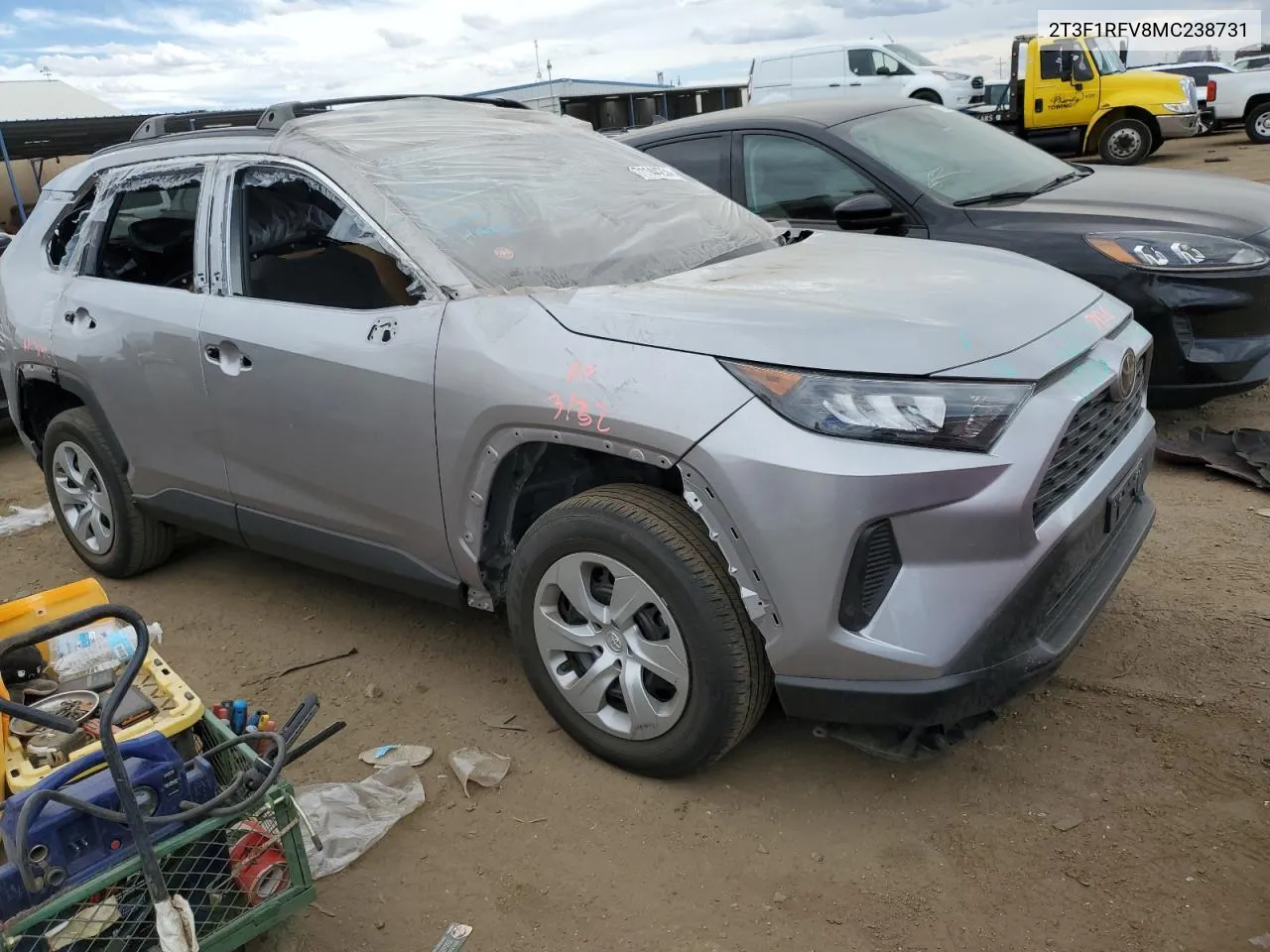 2021 Toyota Rav4 Le VIN: 2T3F1RFV8MC238731 Lot: 71144234