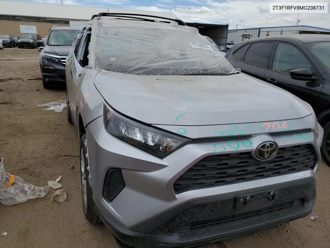 2021 Toyota Rav4 Le VIN: 2T3F1RFV8MC238731 Lot: 71144234