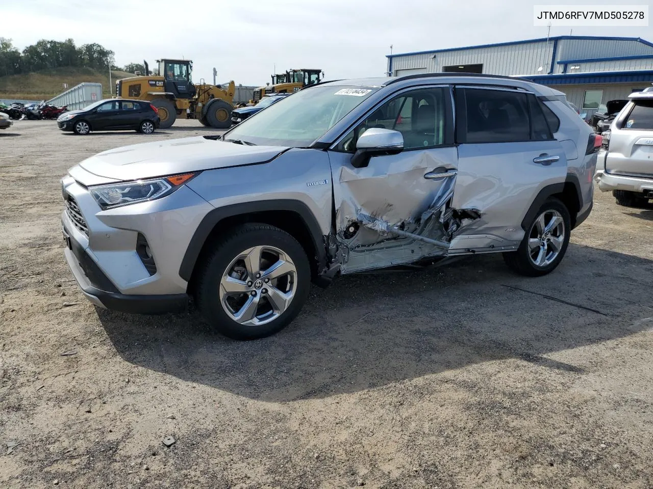 2021 Toyota Rav4 Limited VIN: JTMD6RFV7MD505278 Lot: 71278434