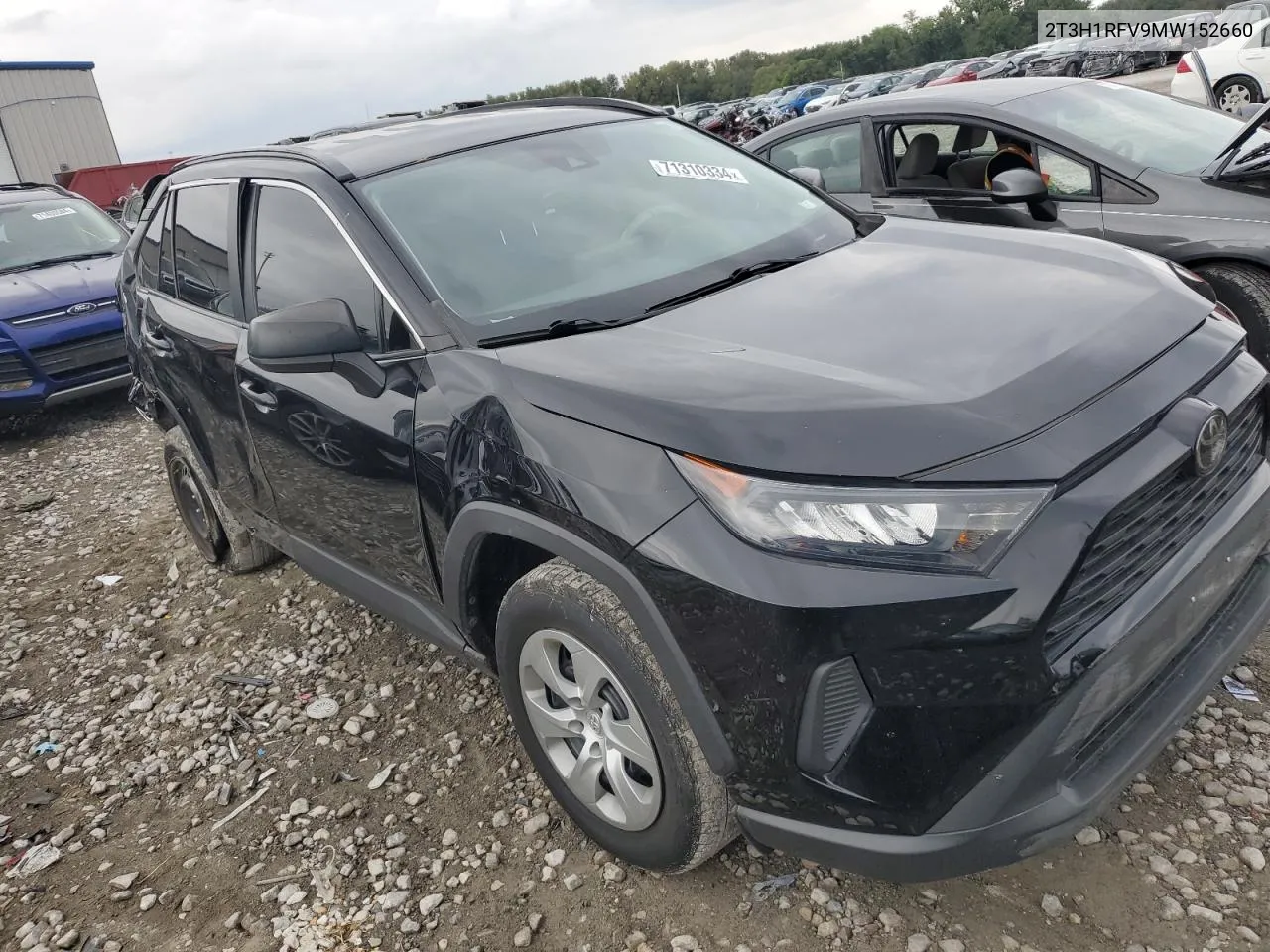 2021 Toyota Rav4 Le VIN: 2T3H1RFV9MW152660 Lot: 71310334