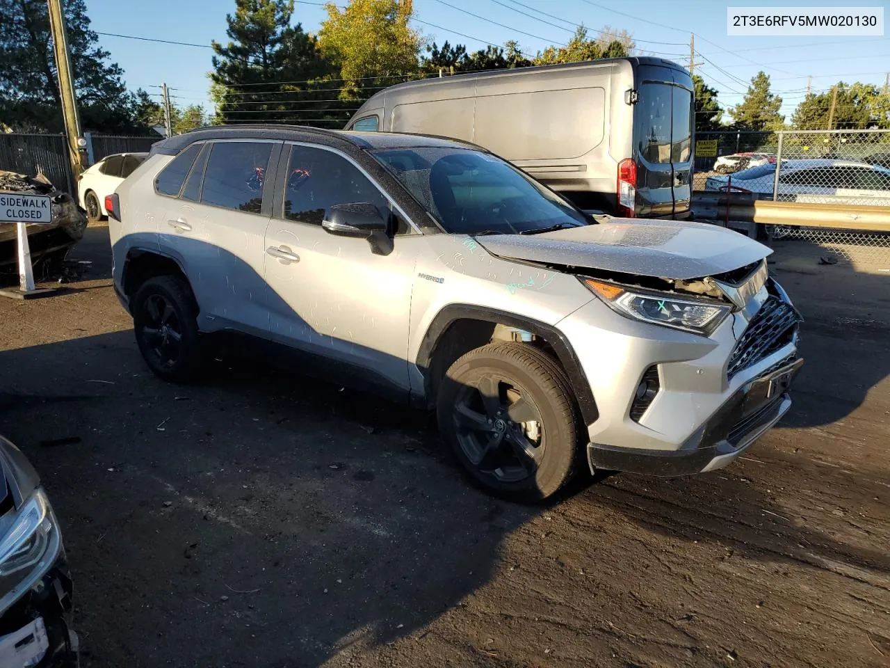 2021 Toyota Rav4 Xse VIN: 2T3E6RFV5MW020130 Lot: 71405064