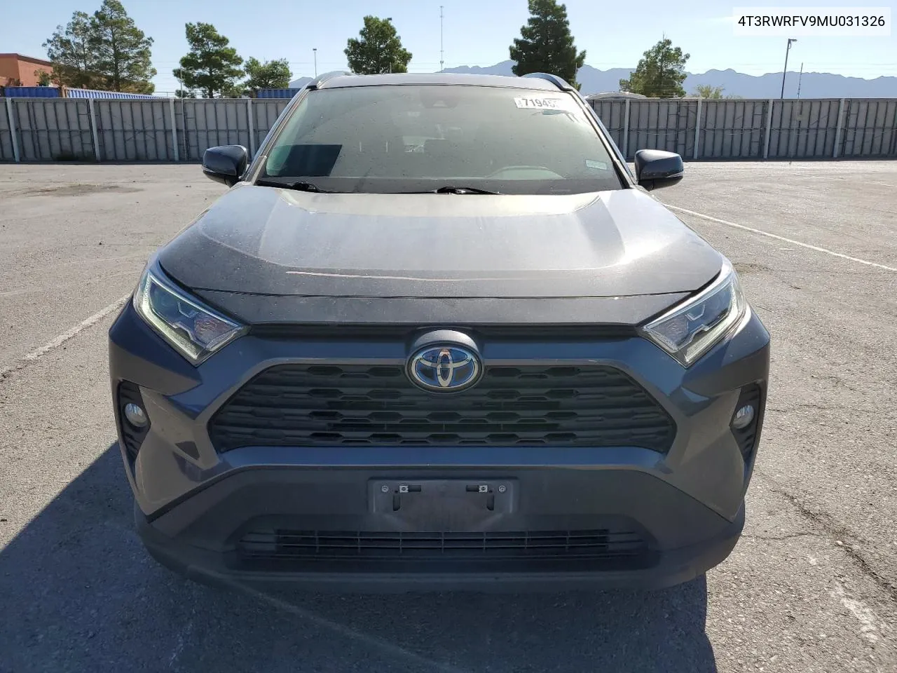 2021 Toyota Rav4 Xle VIN: 4T3RWRFV9MU031326 Lot: 71945074