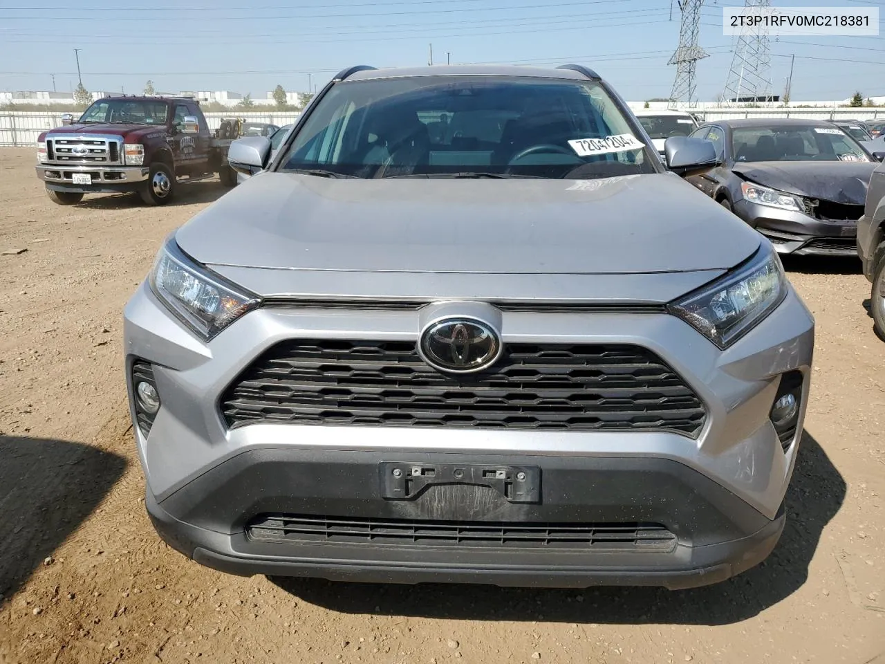 2T3P1RFV0MC218381 2021 Toyota Rav4 Xle