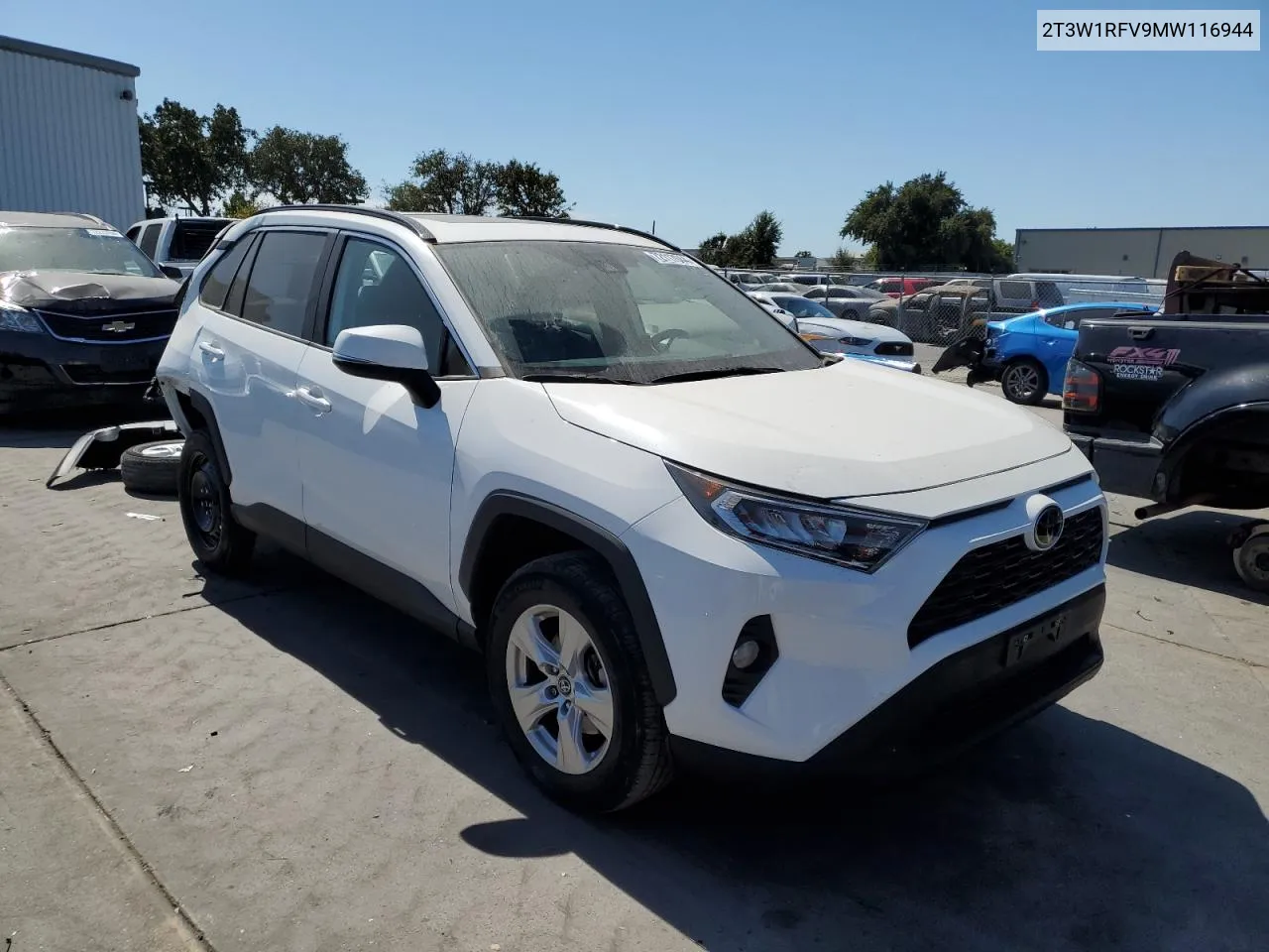 2T3W1RFV9MW116944 2021 Toyota Rav4 Xle