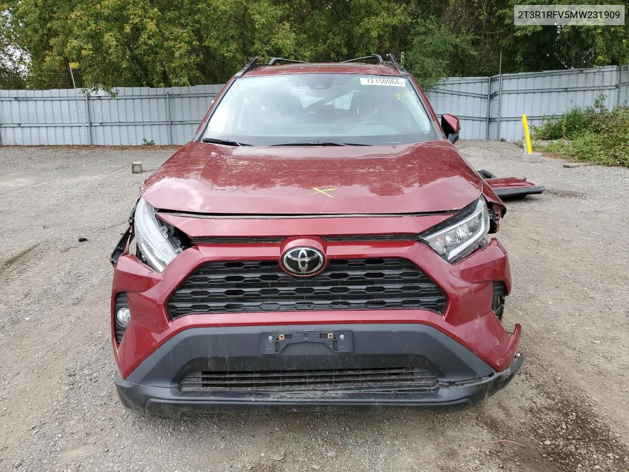 2021 Toyota Rav4 Xle VIN: 2T3R1RFV5MW231909 Lot: 72150964