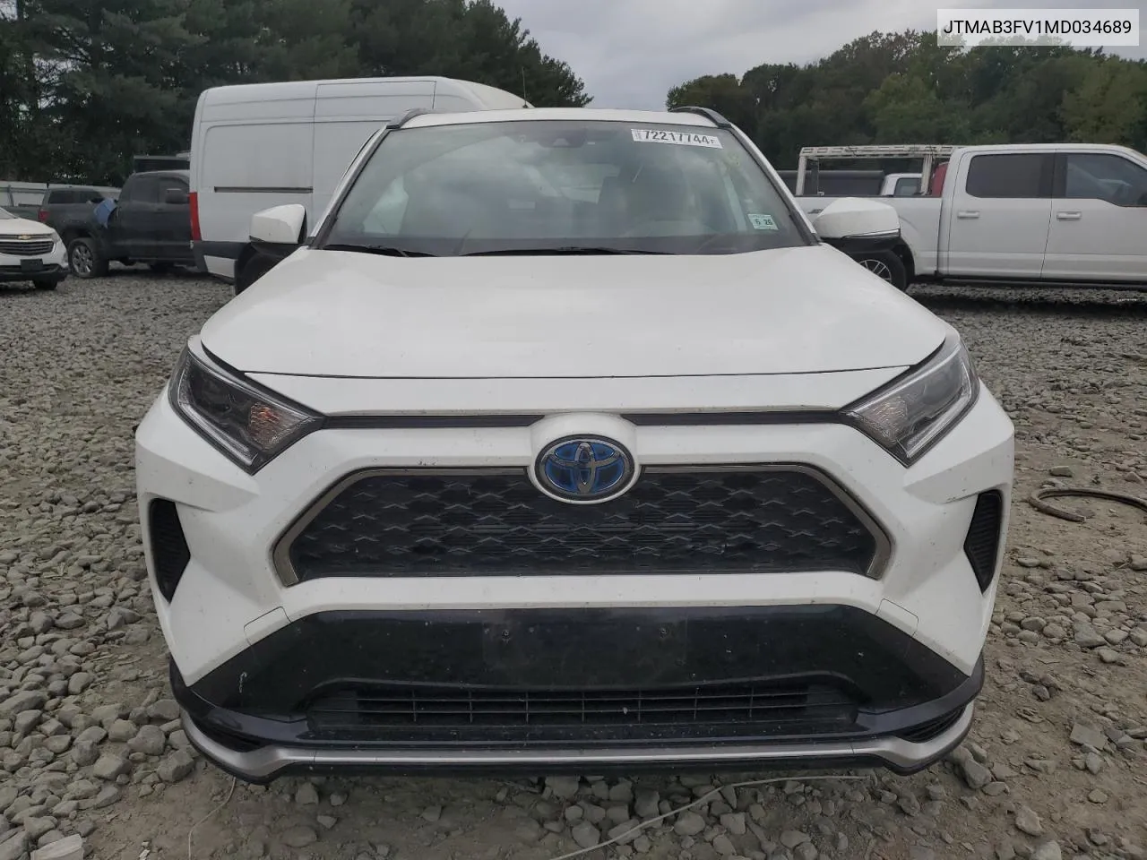 2021 Toyota Rav4 Prime Se VIN: JTMAB3FV1MD034689 Lot: 72217744