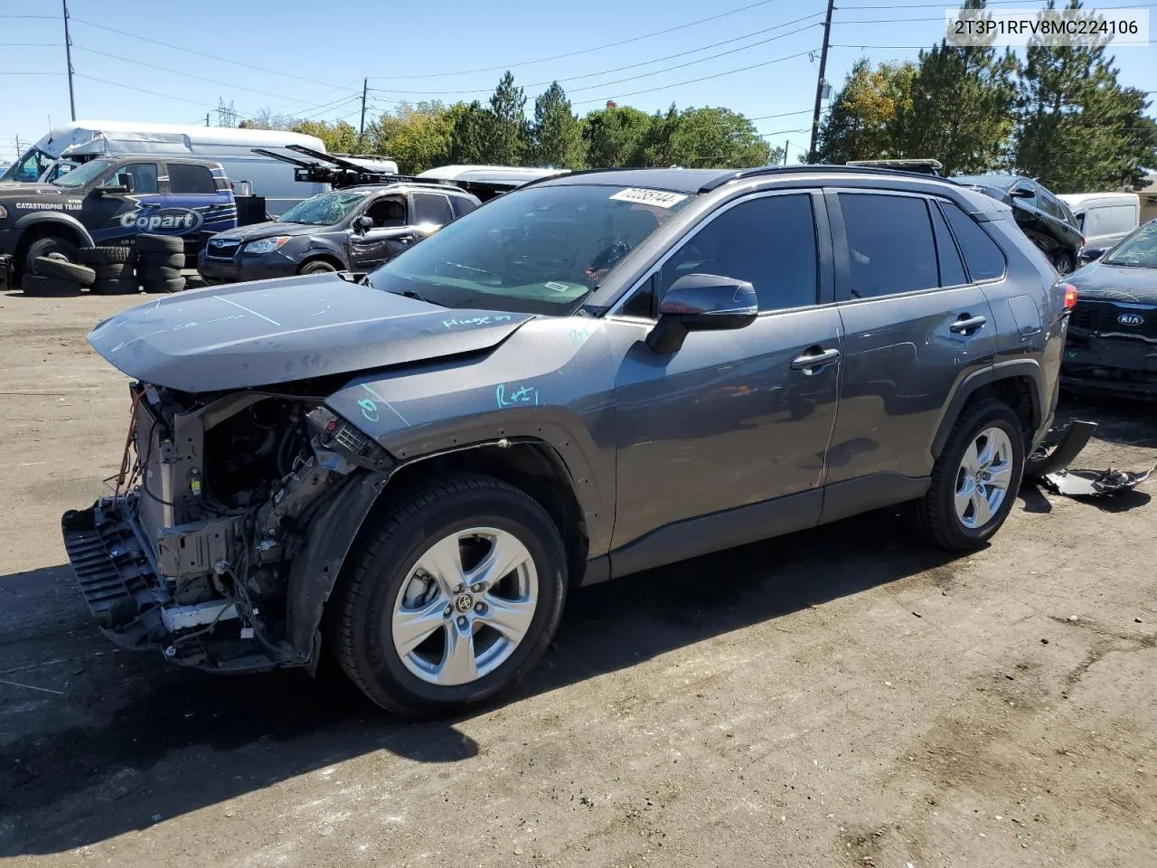 2T3P1RFV8MC224106 2021 Toyota Rav4 Xle