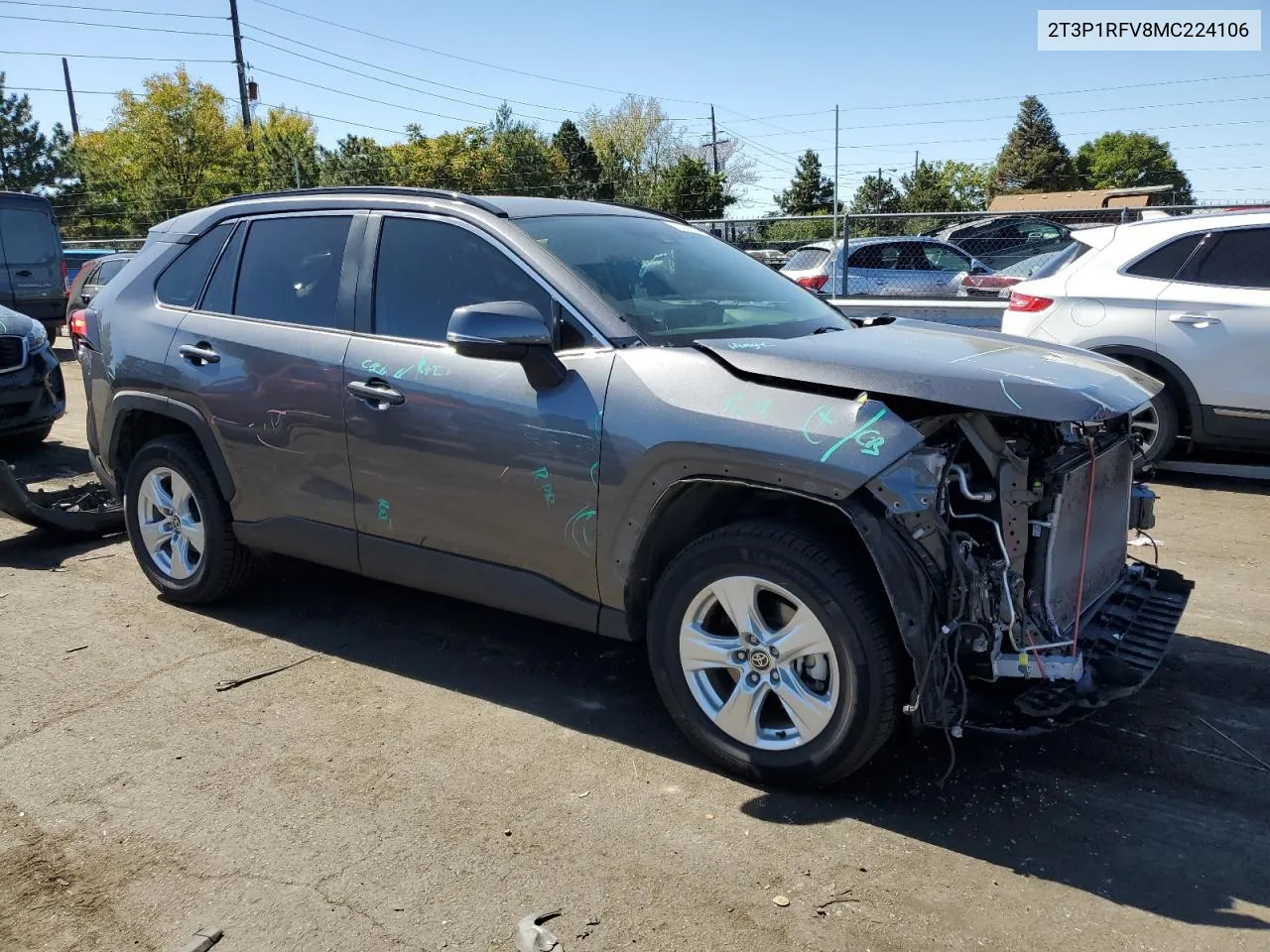 2T3P1RFV8MC224106 2021 Toyota Rav4 Xle