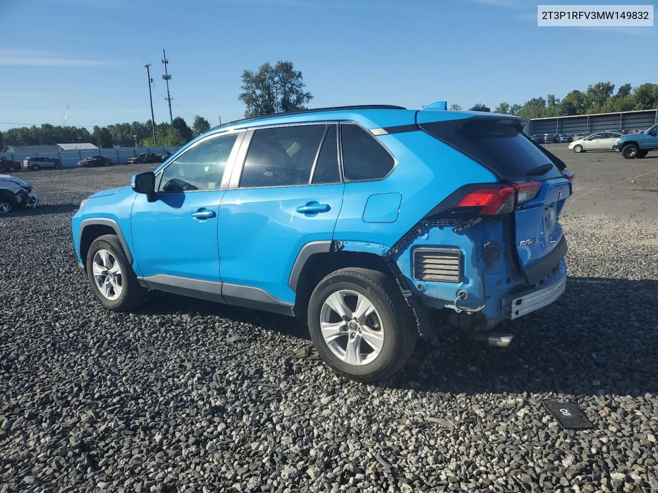 2021 Toyota Rav4 Xle VIN: 2T3P1RFV3MW149832 Lot: 72284034