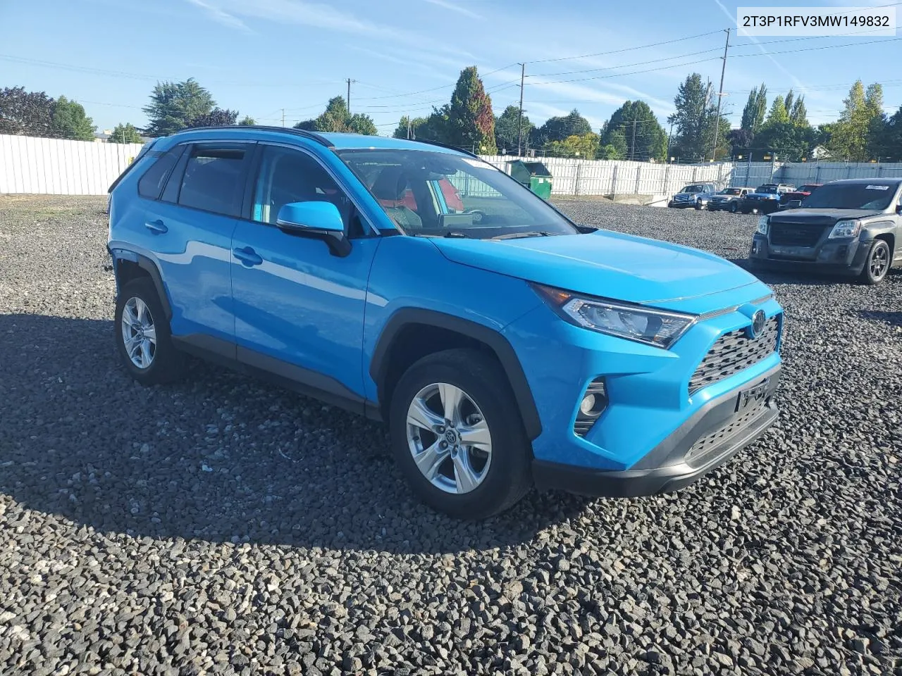 2021 Toyota Rav4 Xle VIN: 2T3P1RFV3MW149832 Lot: 72284034