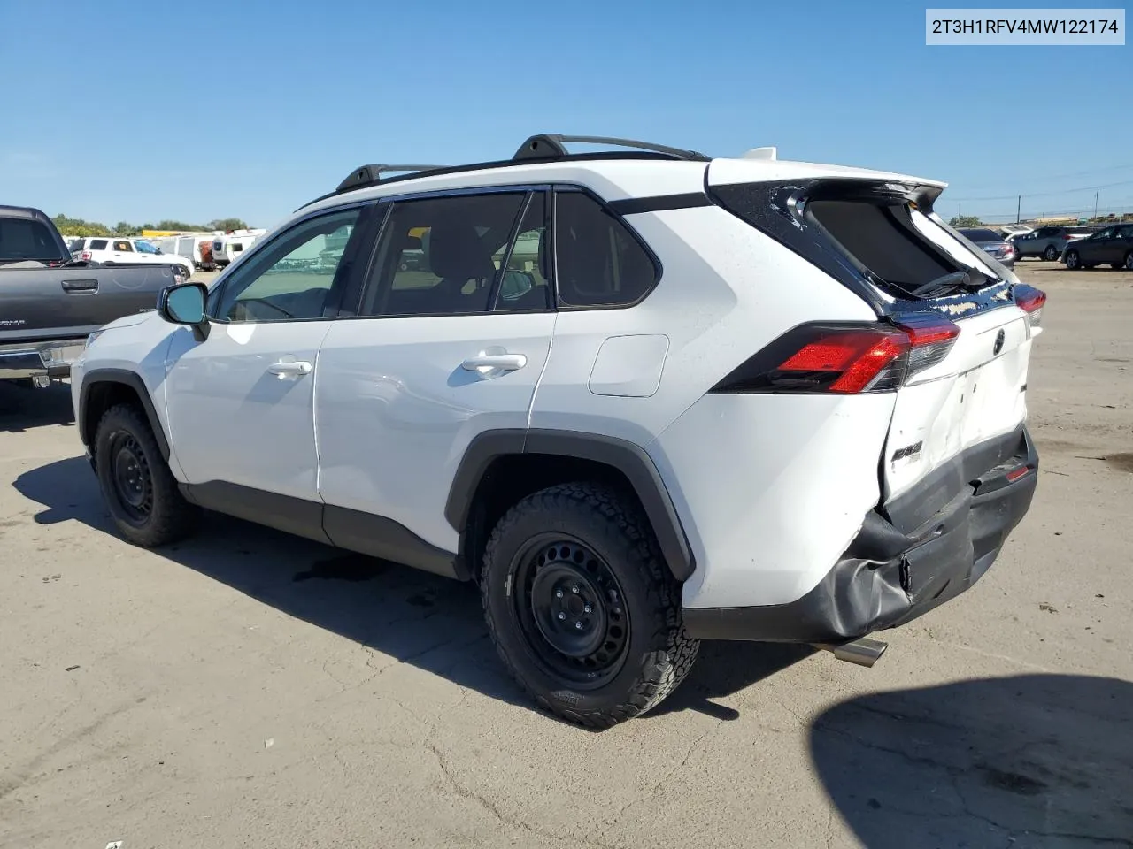 2021 Toyota Rav4 Le VIN: 2T3H1RFV4MW122174 Lot: 72355384