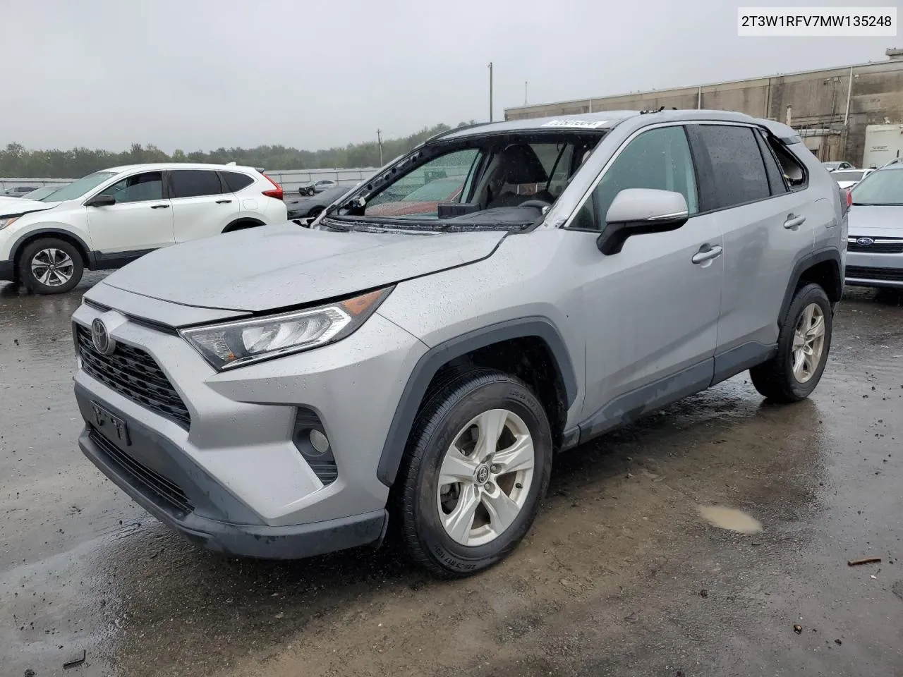 2021 Toyota Rav4 Xle VIN: 2T3W1RFV7MW135248 Lot: 72501504