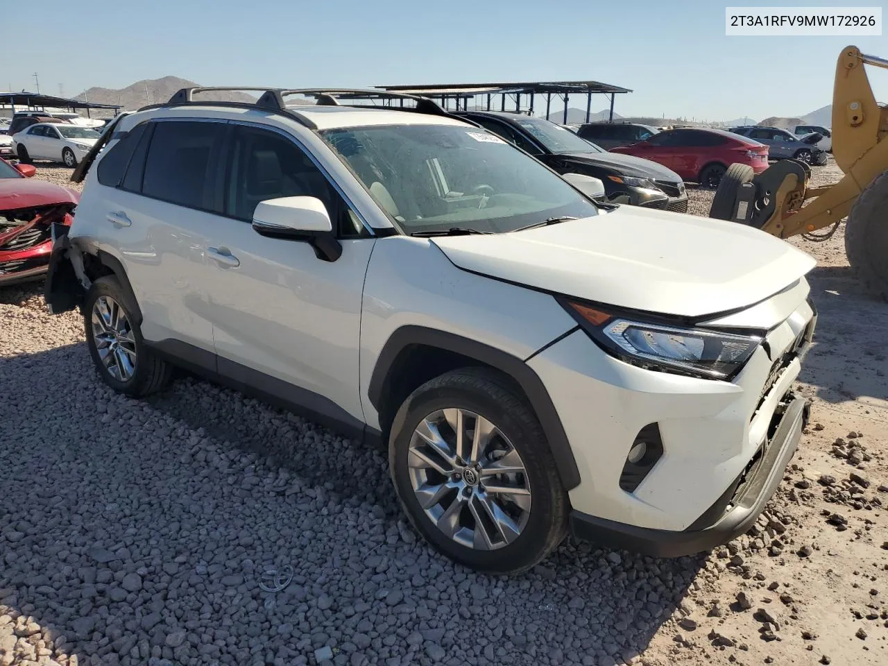 2021 Toyota Rav4 Xle Premium VIN: 2T3A1RFV9MW172926 Lot: 72646254