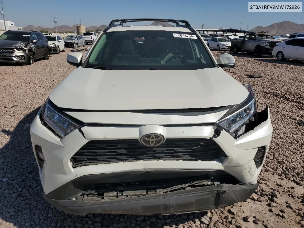 2021 Toyota Rav4 Xle Premium VIN: 2T3A1RFV9MW172926 Lot: 72646254