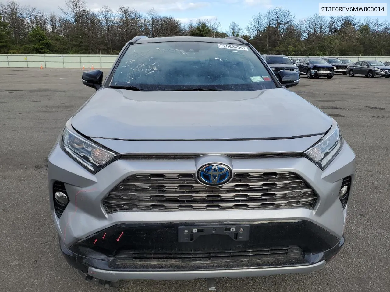 2021 Toyota Rav4 Xse VIN: 2T3E6RFV6MW003014 Lot: 72680834