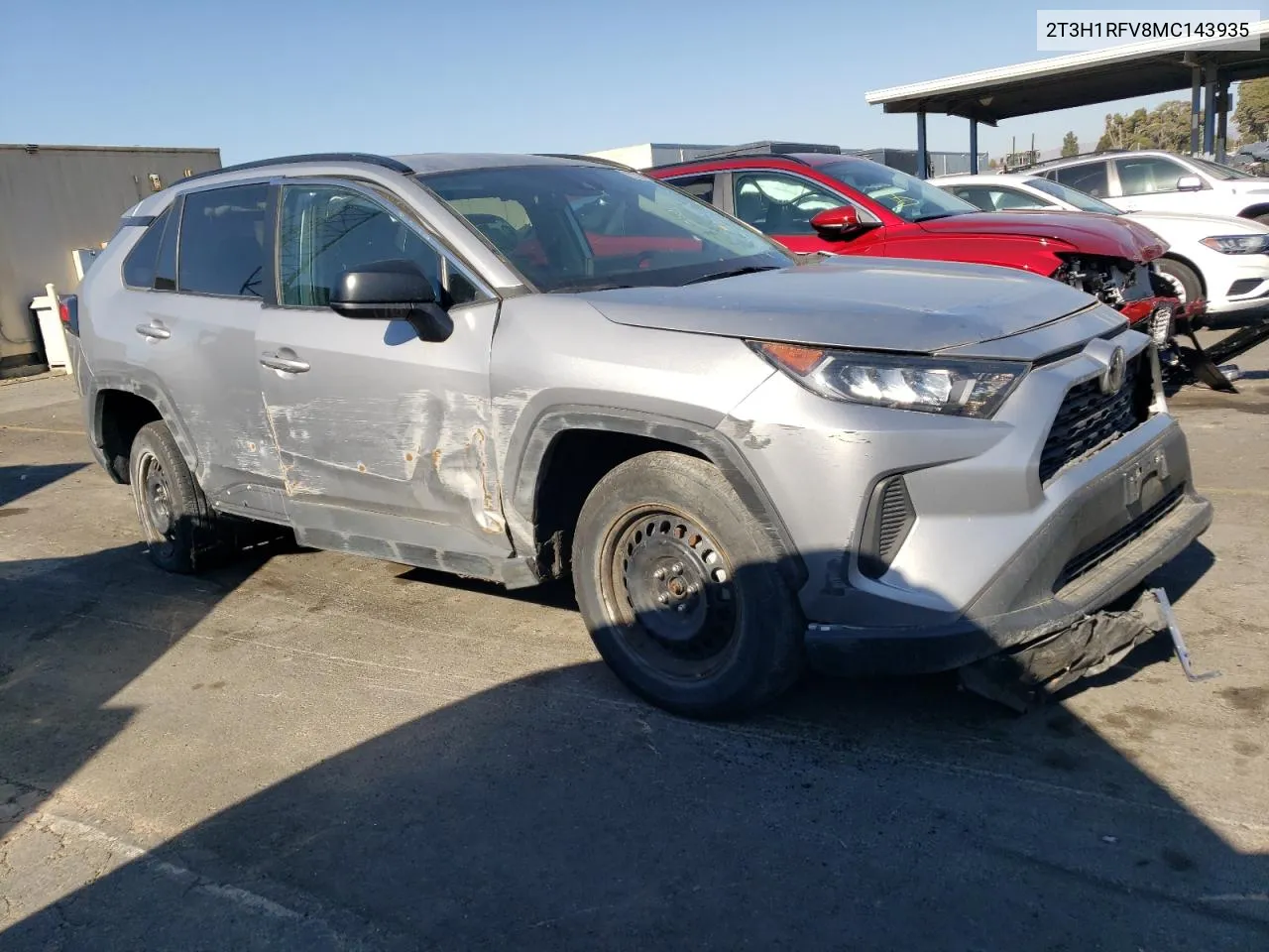 2021 Toyota Rav4 Le VIN: 2T3H1RFV8MC143935 Lot: 72778044