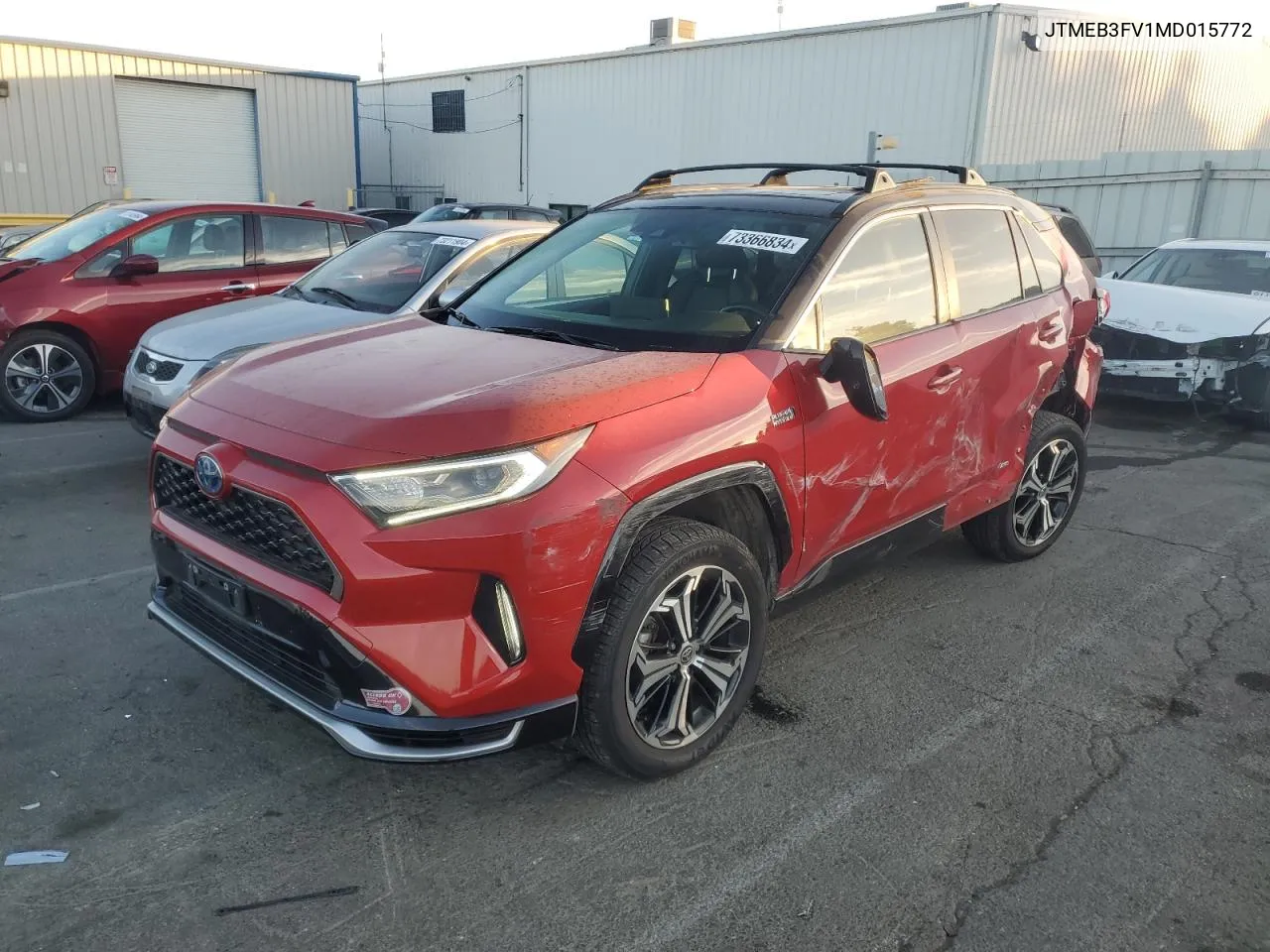 2021 Toyota Rav4 Prime Xse VIN: JTMEB3FV1MD015772 Lot: 73366834