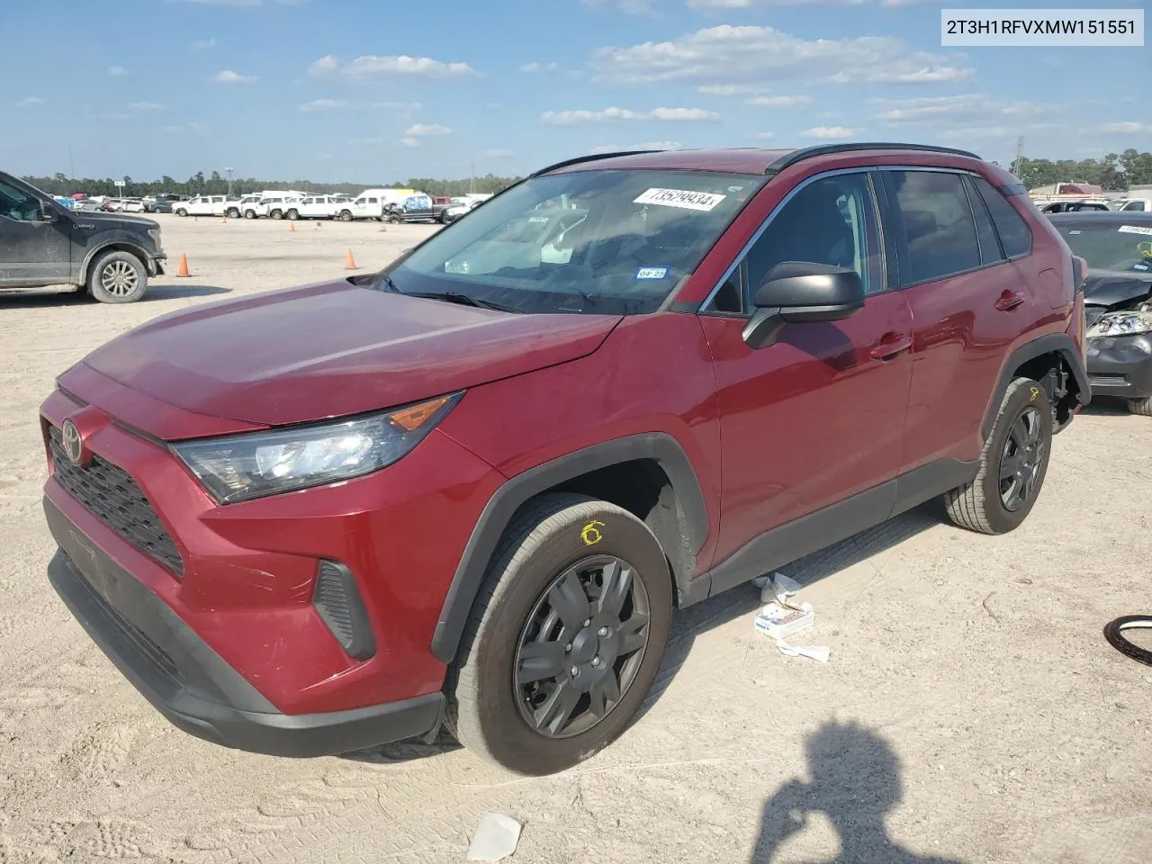 2021 Toyota Rav4 Le VIN: 2T3H1RFVXMW151551 Lot: 73529934