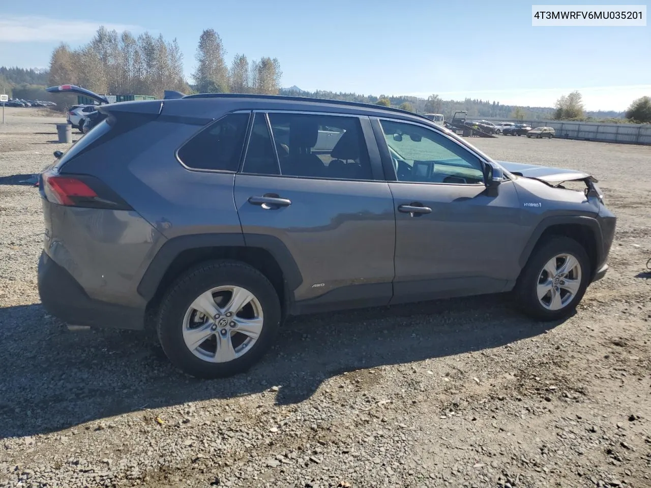 2021 Toyota Rav4 Le VIN: 4T3MWRFV6MU035201 Lot: 73580474