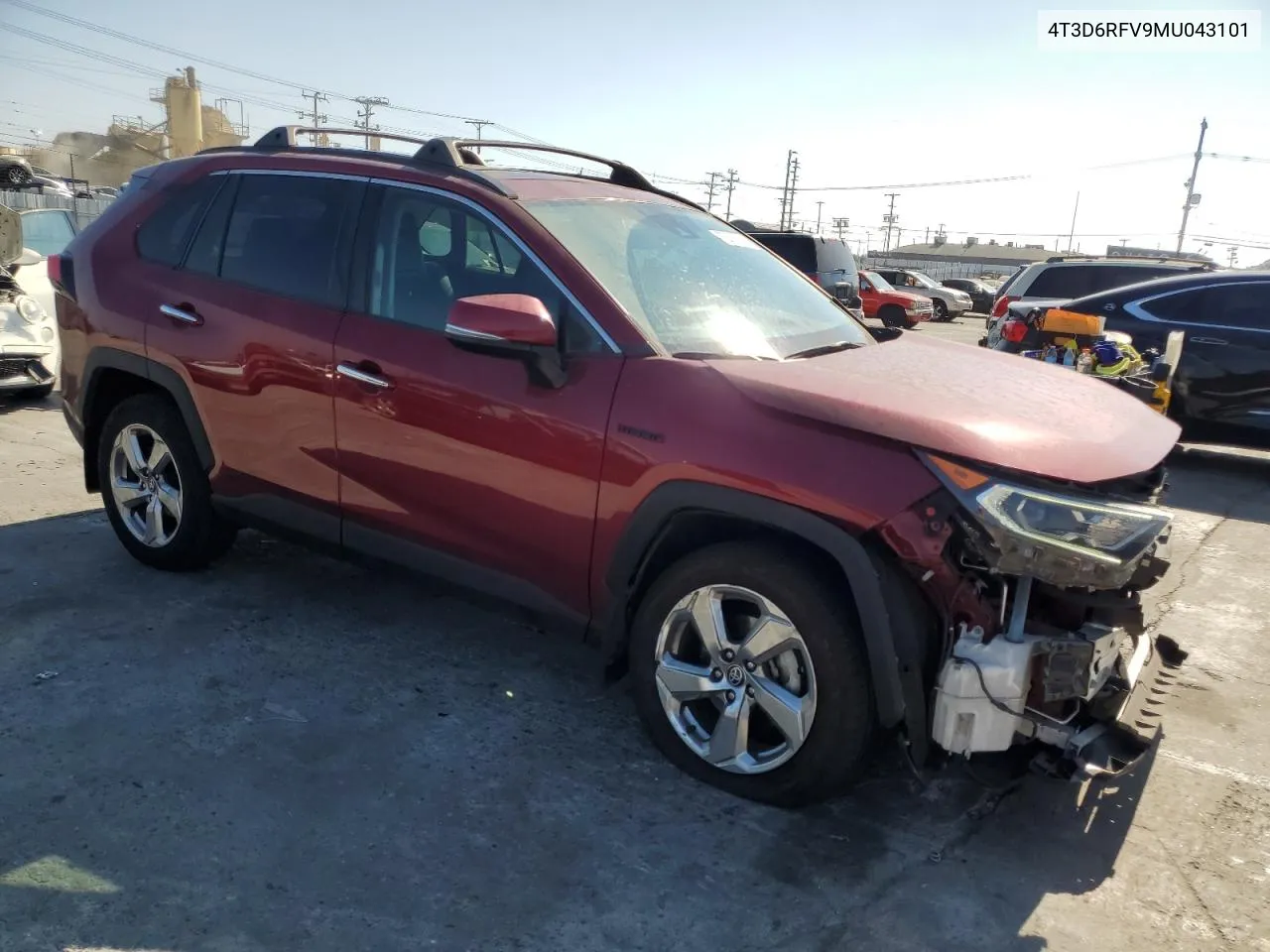 2021 Toyota Rav4 Limited VIN: 4T3D6RFV9MU043101 Lot: 73613214