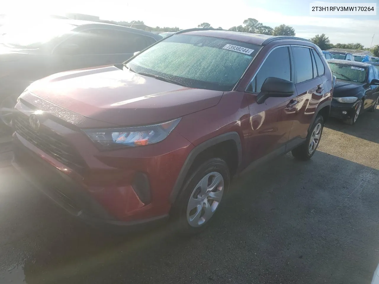 2021 Toyota Rav4 Le VIN: 2T3H1RFV3MW170264 Lot: 73938244