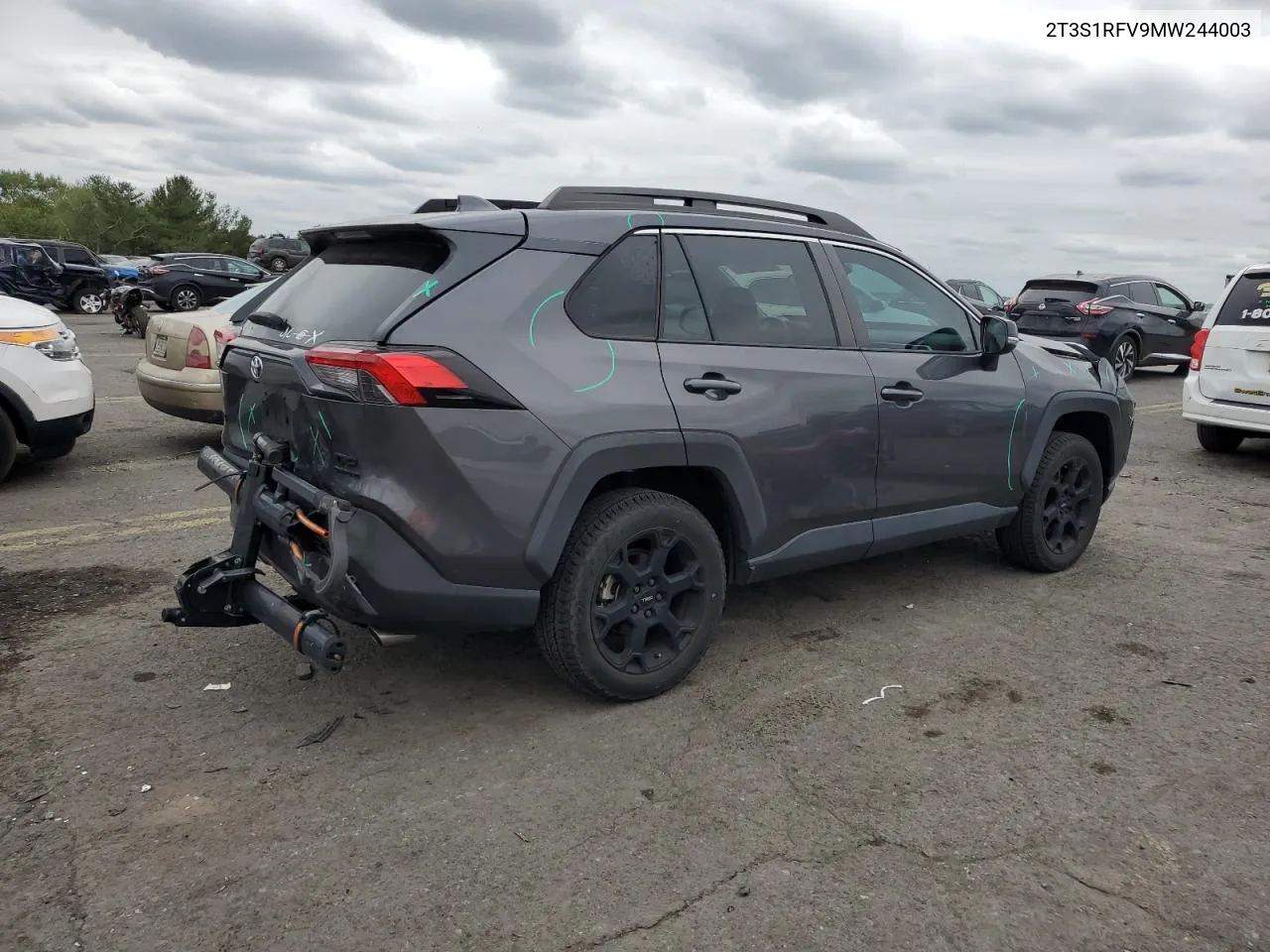 2021 Toyota Rav4 Trd Off Road VIN: 2T3S1RFV9MW244003 Lot: 74015094