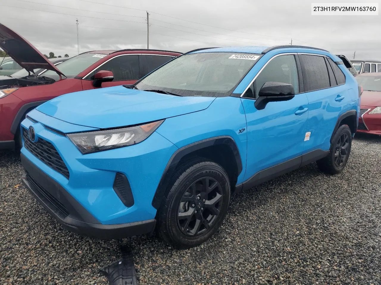 2021 Toyota Rav4 Le VIN: 2T3H1RFV2MW163760 Lot: 74208554