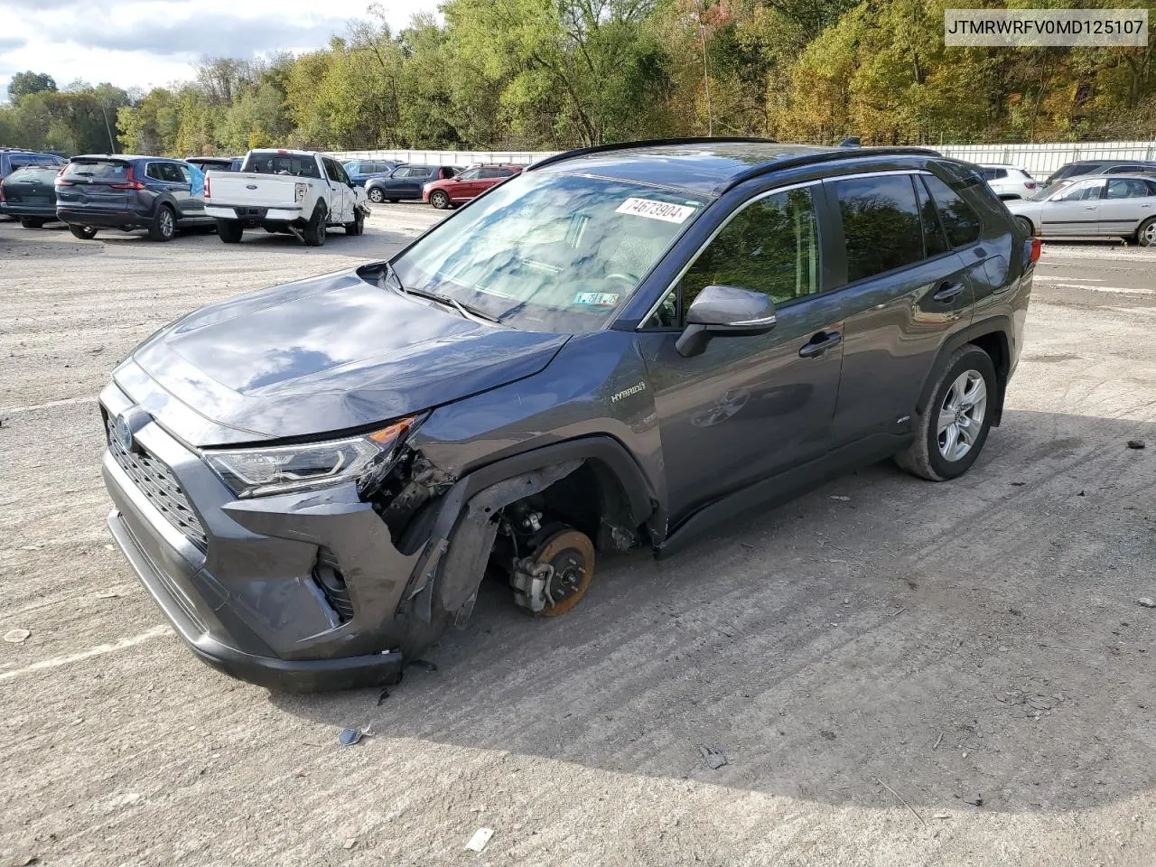 2021 Toyota Rav4 Xle VIN: JTMRWRFV0MD125107 Lot: 74673904