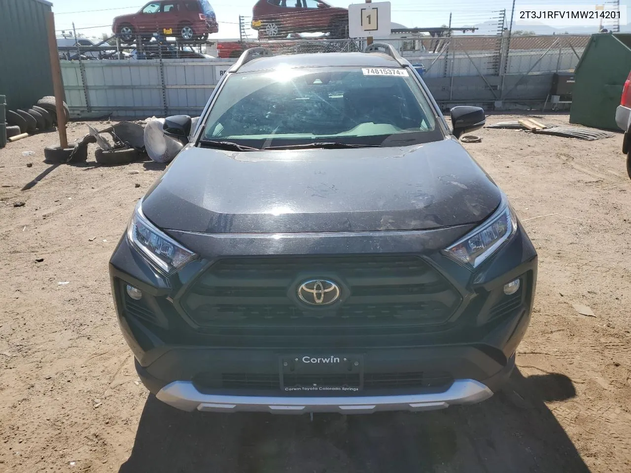 2021 Toyota Rav4 Adventure VIN: 2T3J1RFV1MW214201 Lot: 74815374