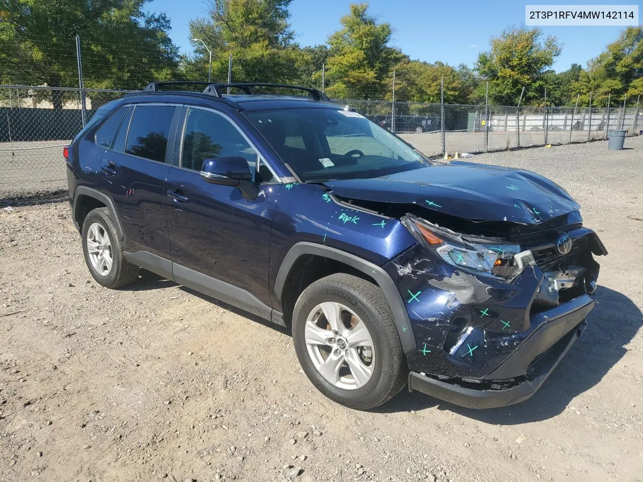 2021 Toyota Rav4 Xle VIN: 2T3P1RFV4MW142114 Lot: 74821554