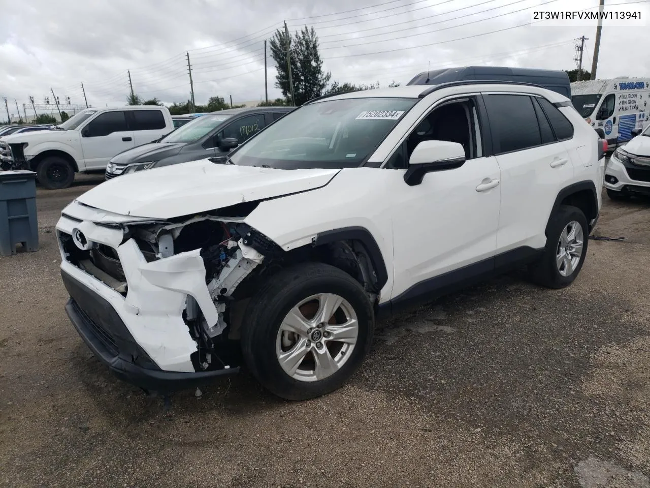 2021 Toyota Rav4 Xle VIN: 2T3W1RFVXMW113941 Lot: 75202334