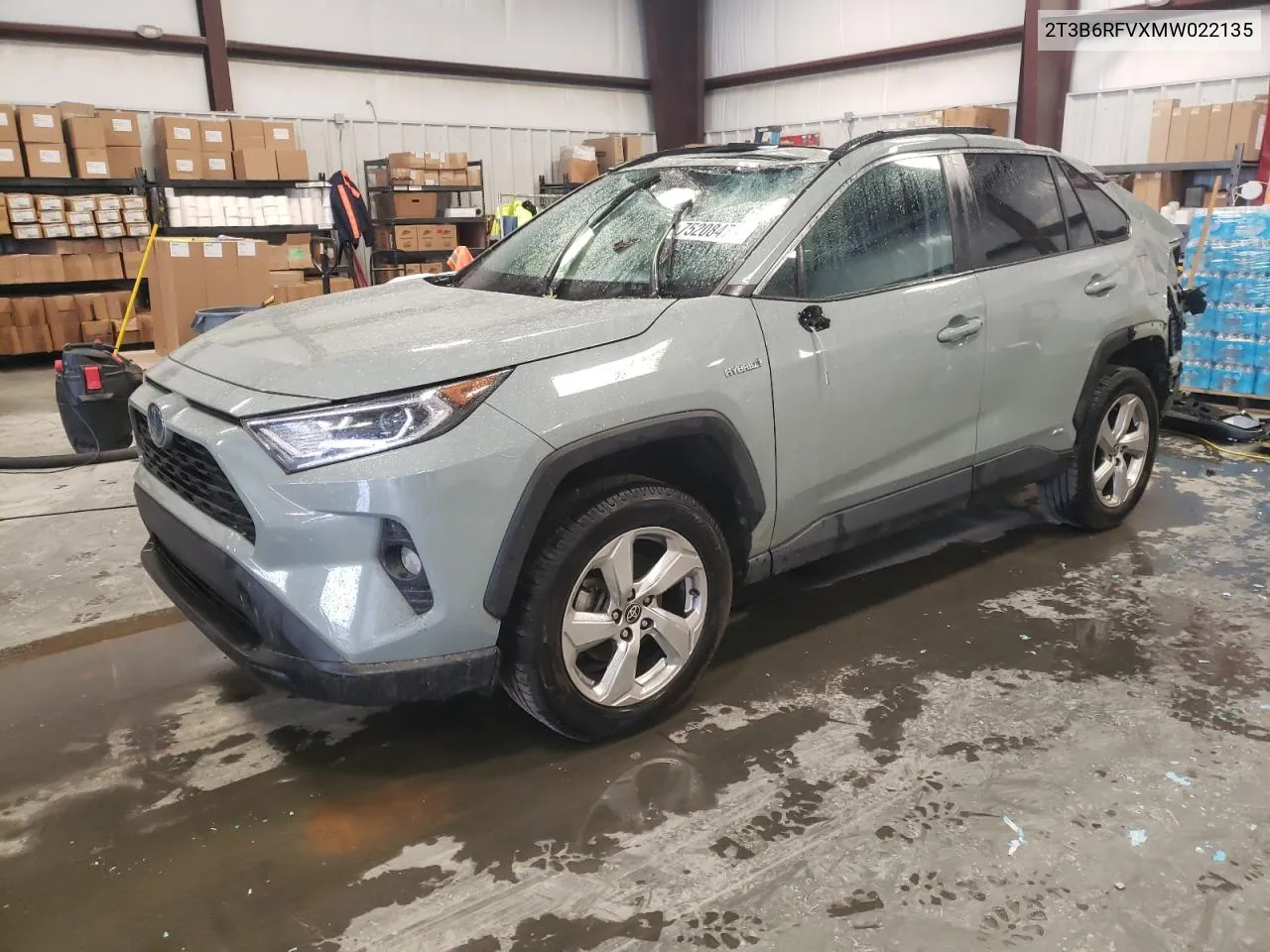 2021 Toyota Rav4 Xle Premium VIN: 2T3B6RFVXMW022135 Lot: 75208474