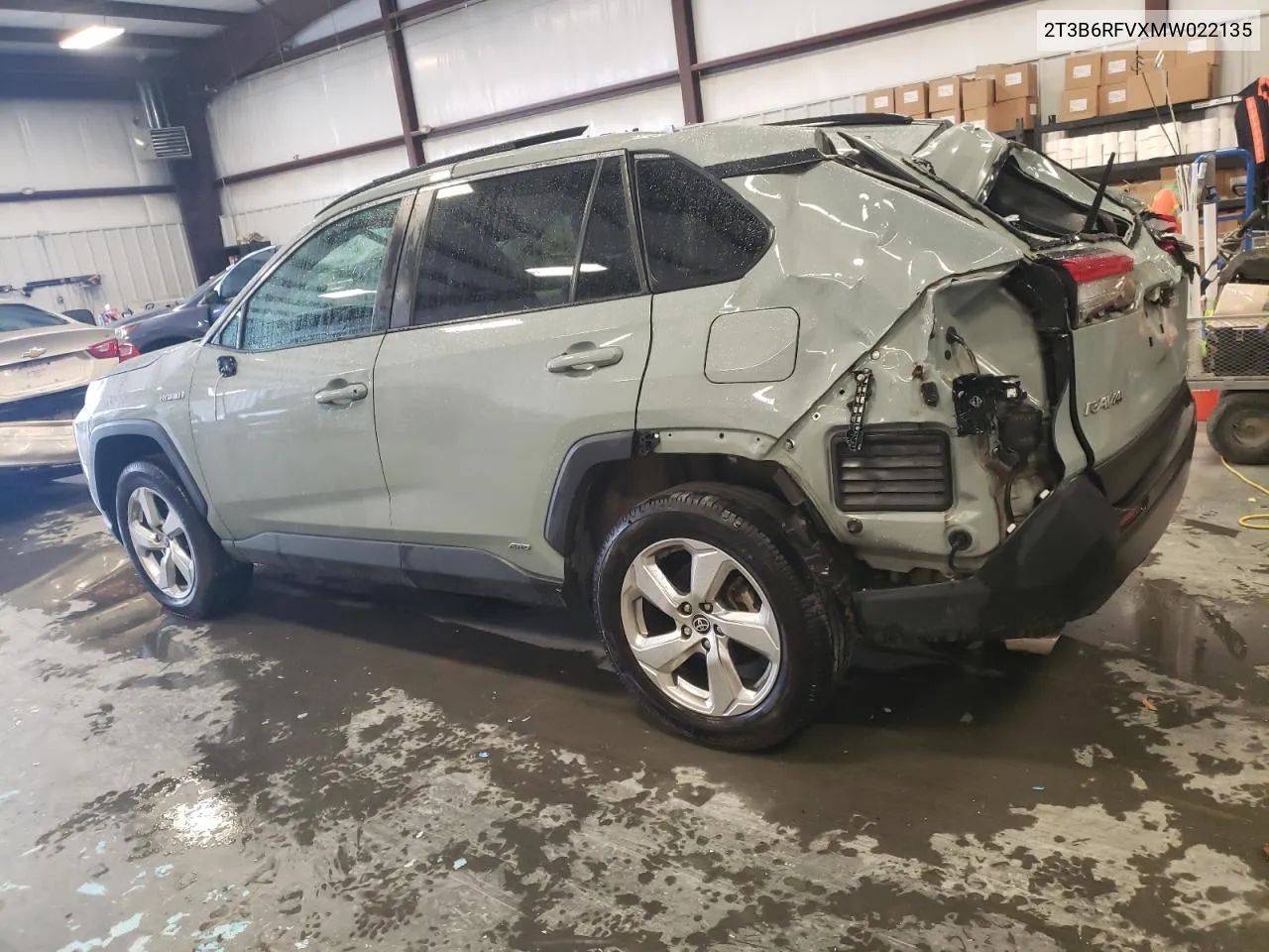 2021 Toyota Rav4 Xle Premium VIN: 2T3B6RFVXMW022135 Lot: 75208474