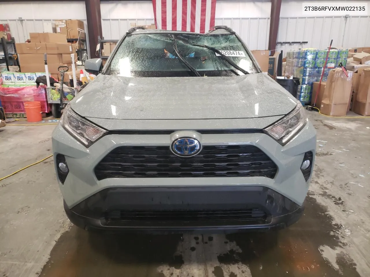 2021 Toyota Rav4 Xle Premium VIN: 2T3B6RFVXMW022135 Lot: 75208474